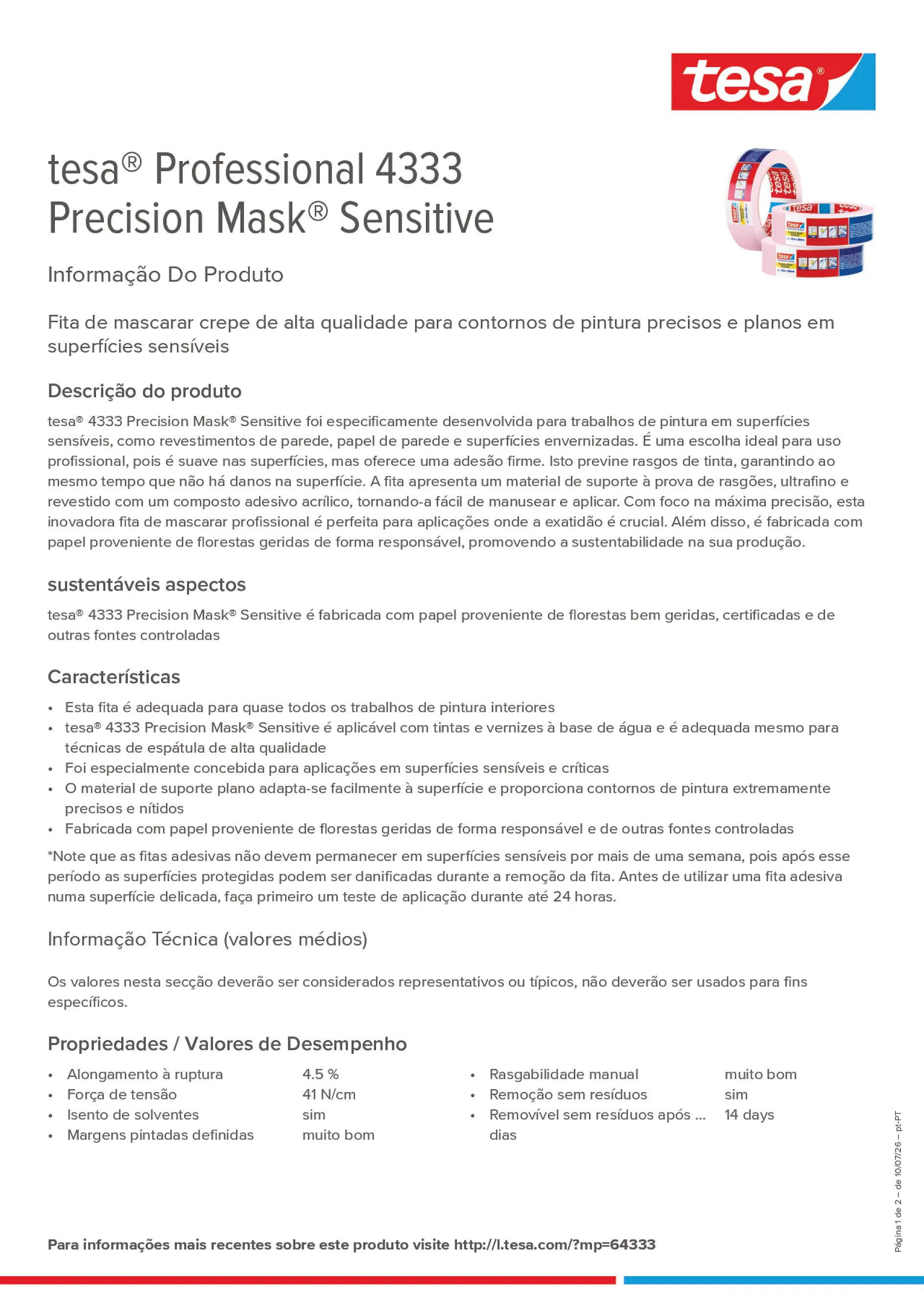 Product information_tesa® Professional 04333_pt-PT