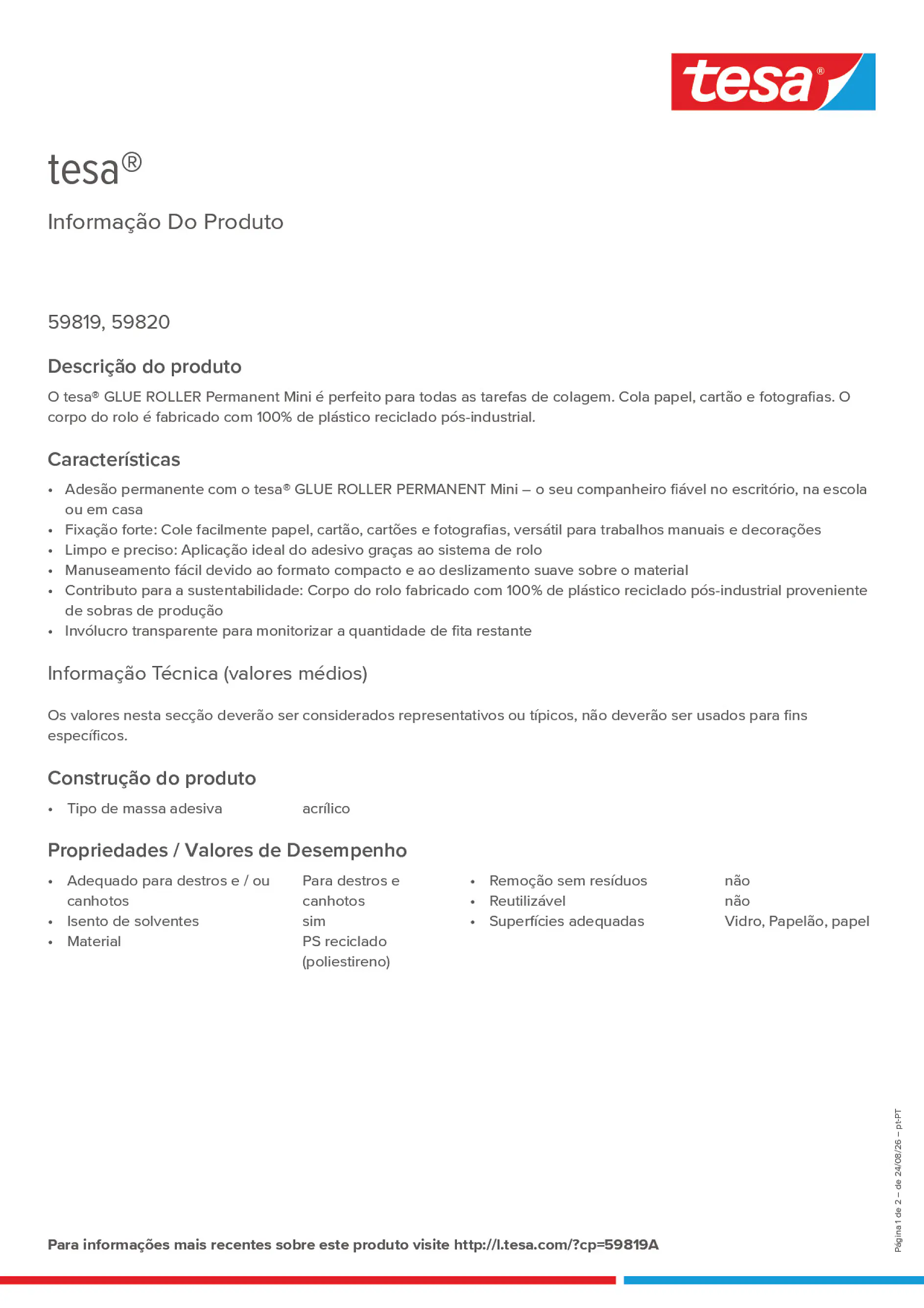 Product information_tesa® 59819A_pt-PT