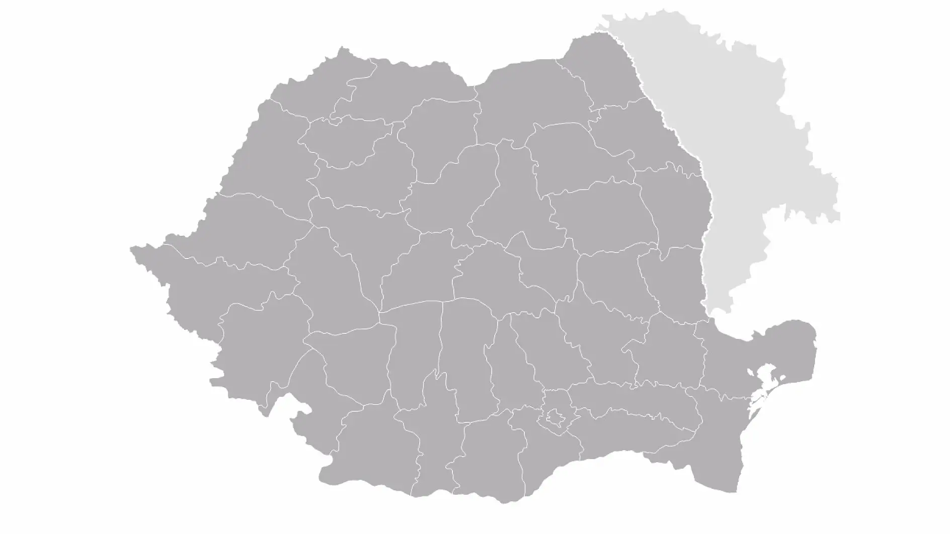 Harta Romania si Moldova