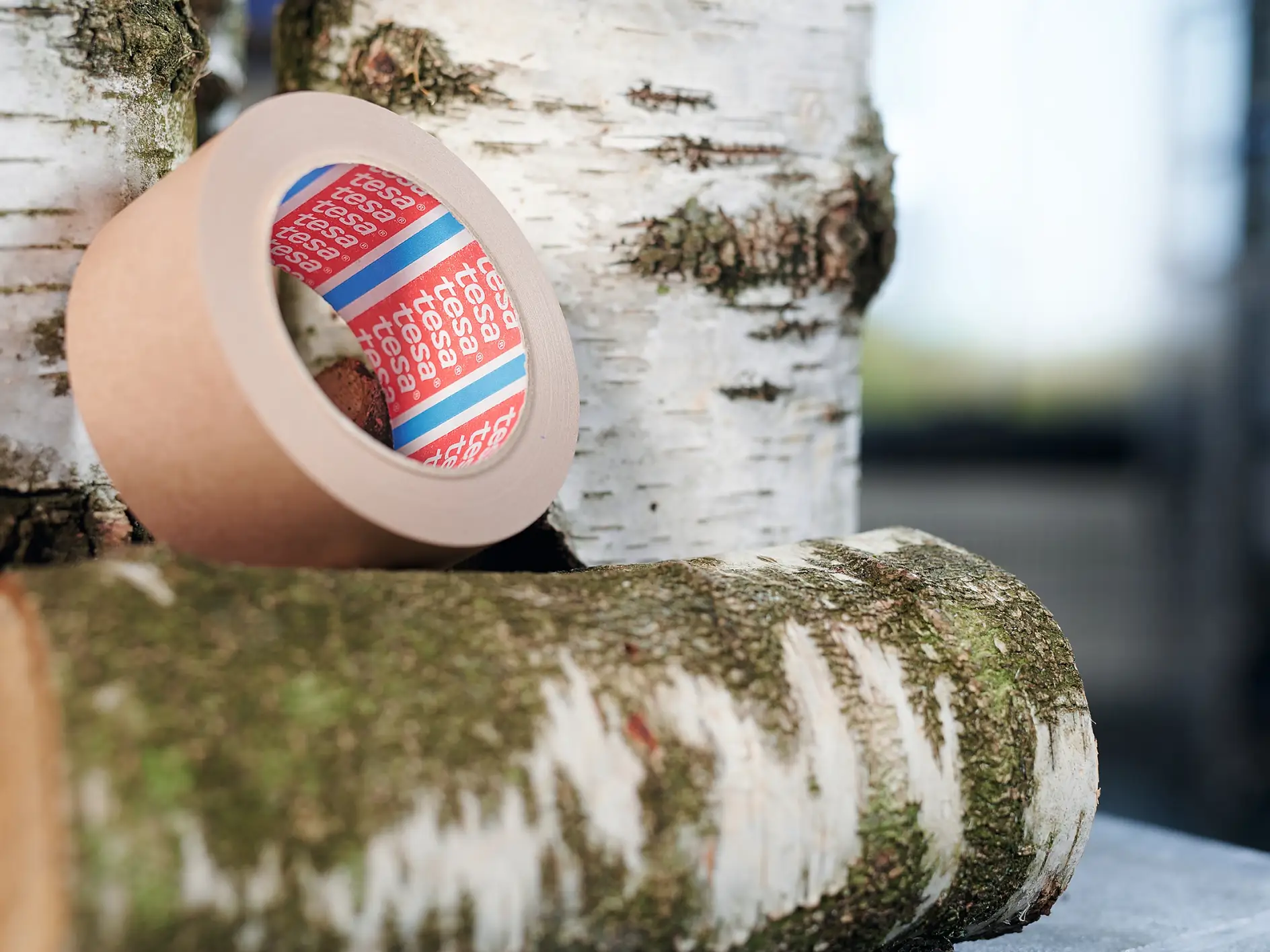 Sustainable packaging tapes can simply be recycled together with other cardboard packaging. A good example is the new tesa paper tape based on a natural rubber adhesive with FSC certification.