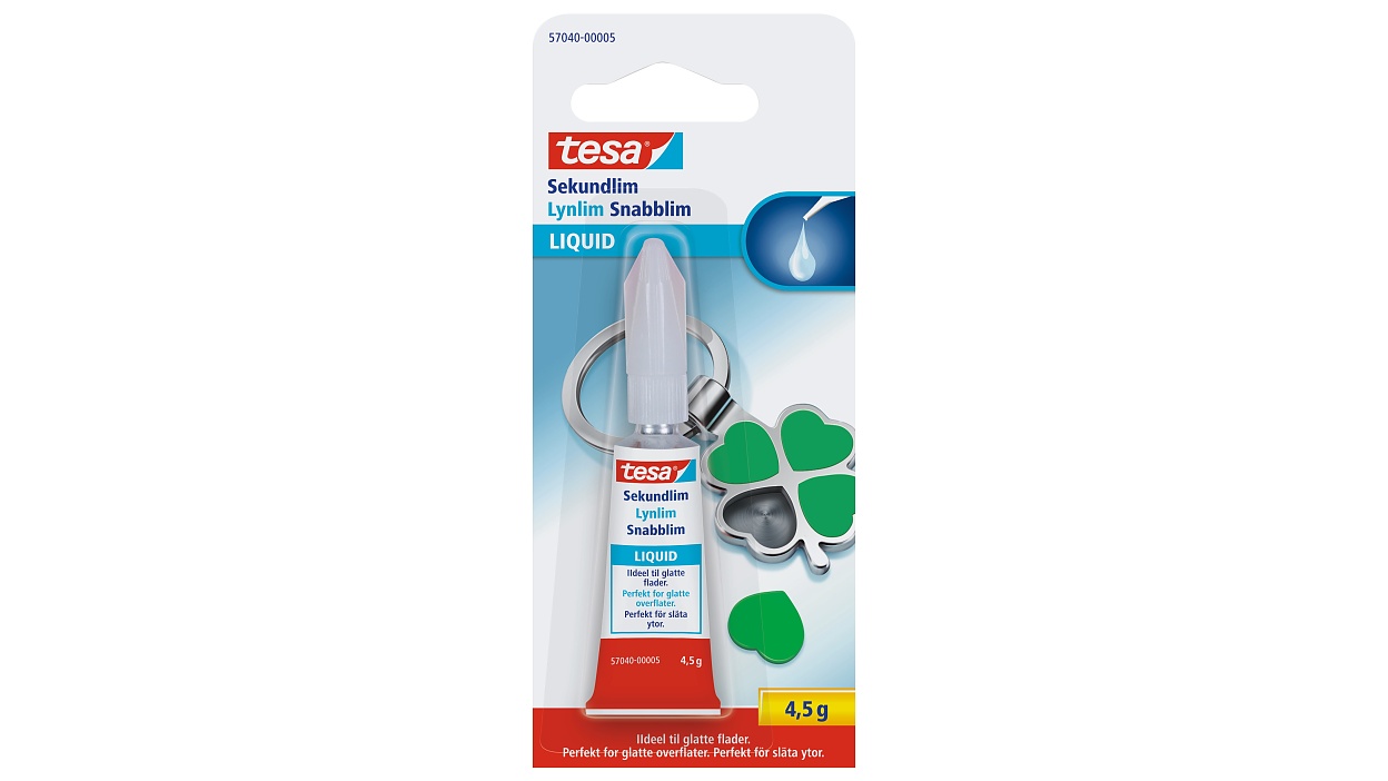 [en-en] tesa instant glue Liquid, 4,5g, Blister, (DK, N, FIN)