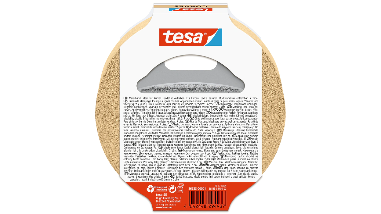 [en-en] tesa Masking&nbsp;Curves, 25m x 25mm
