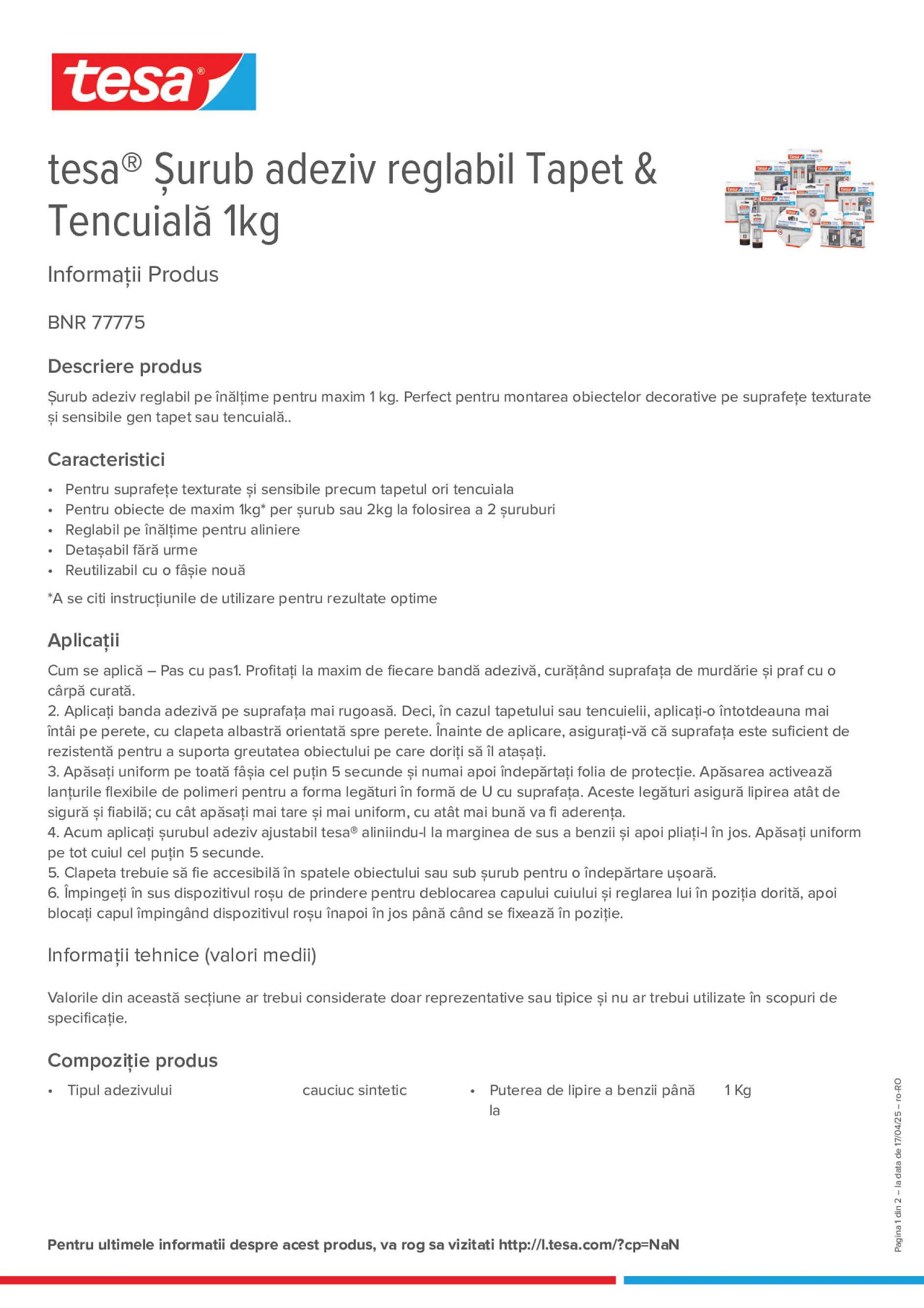 Product information_tesa® 77775_ro-RO