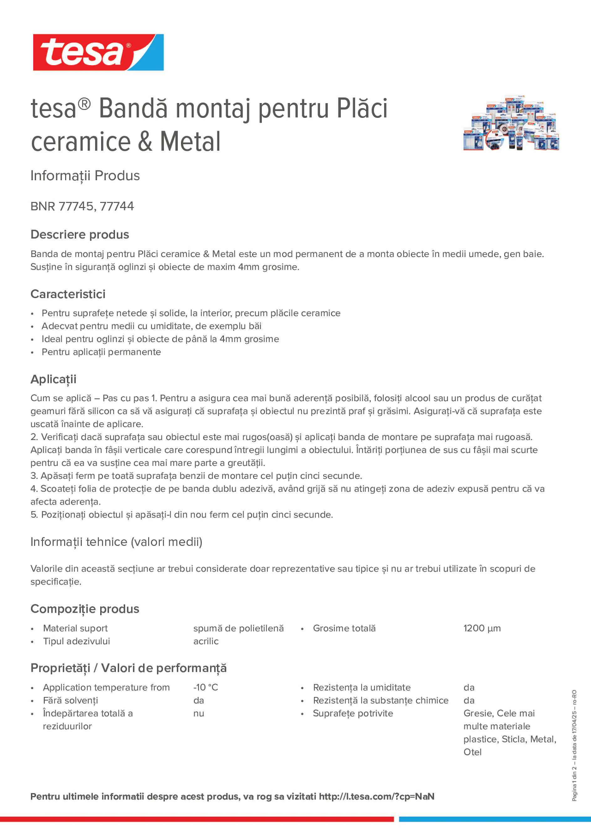 Product information_tesa® 77744_ro-RO