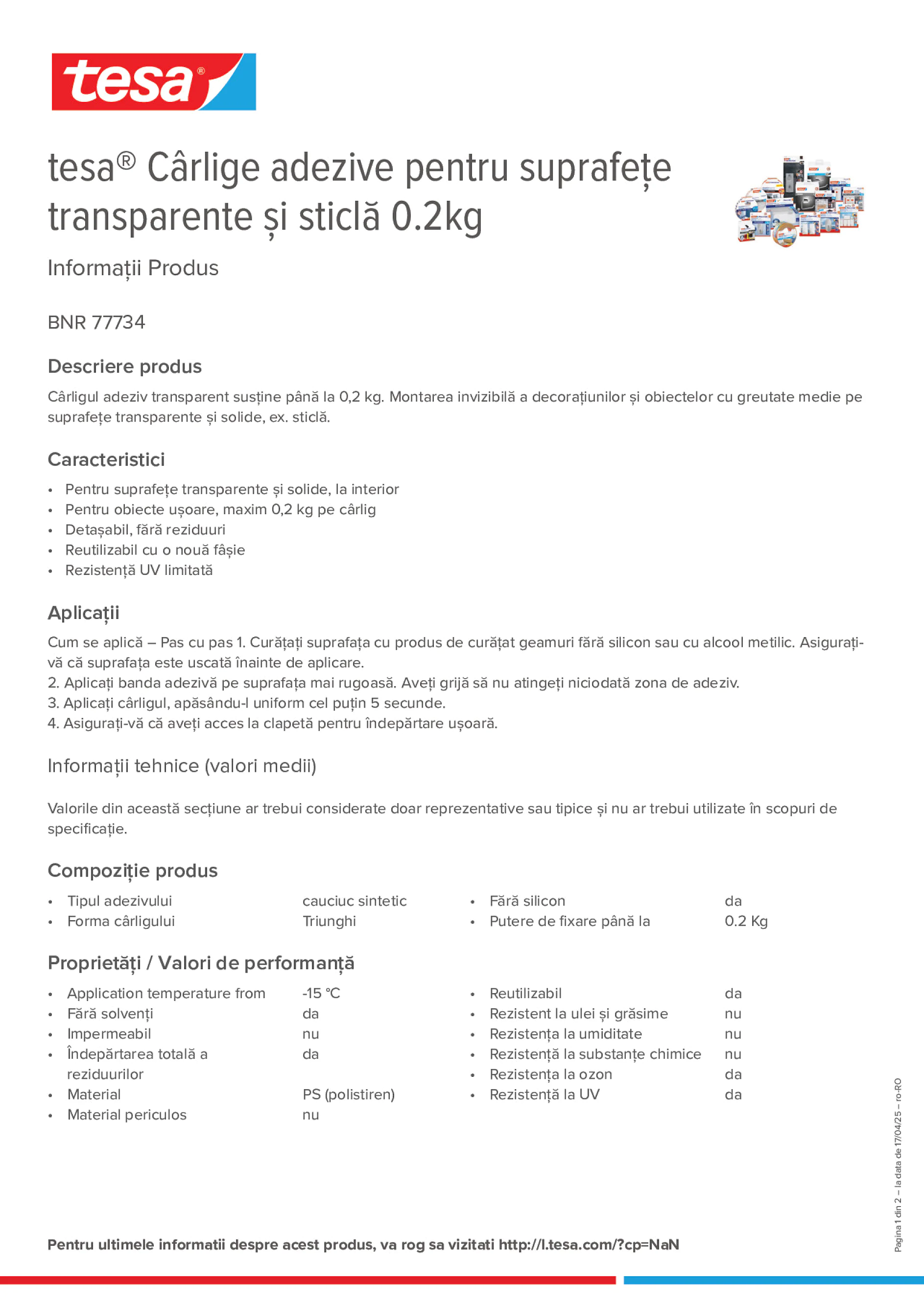 Product information_tesa® 77734_ro-RO