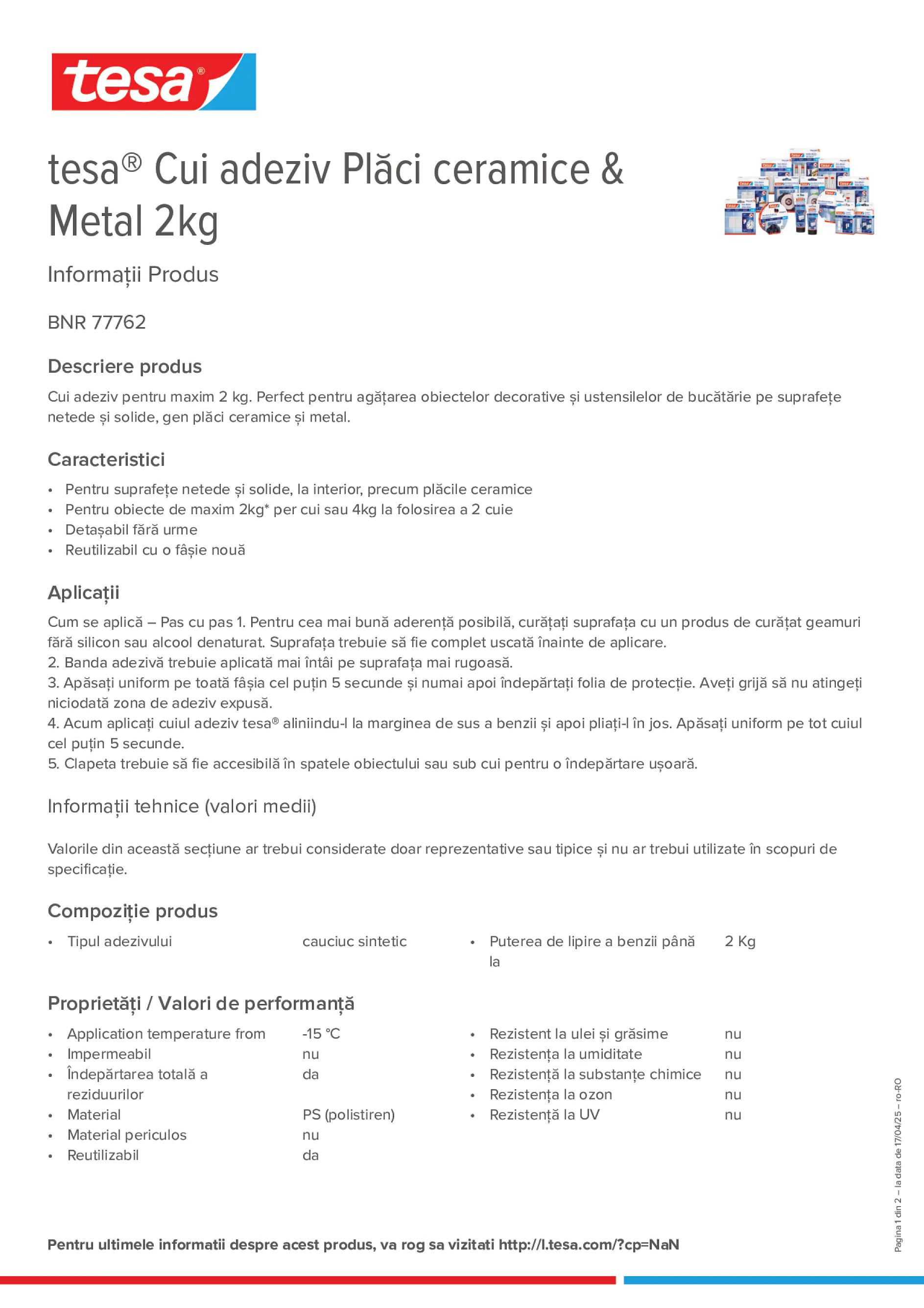 Product information_tesa® 77762_ro-RO
