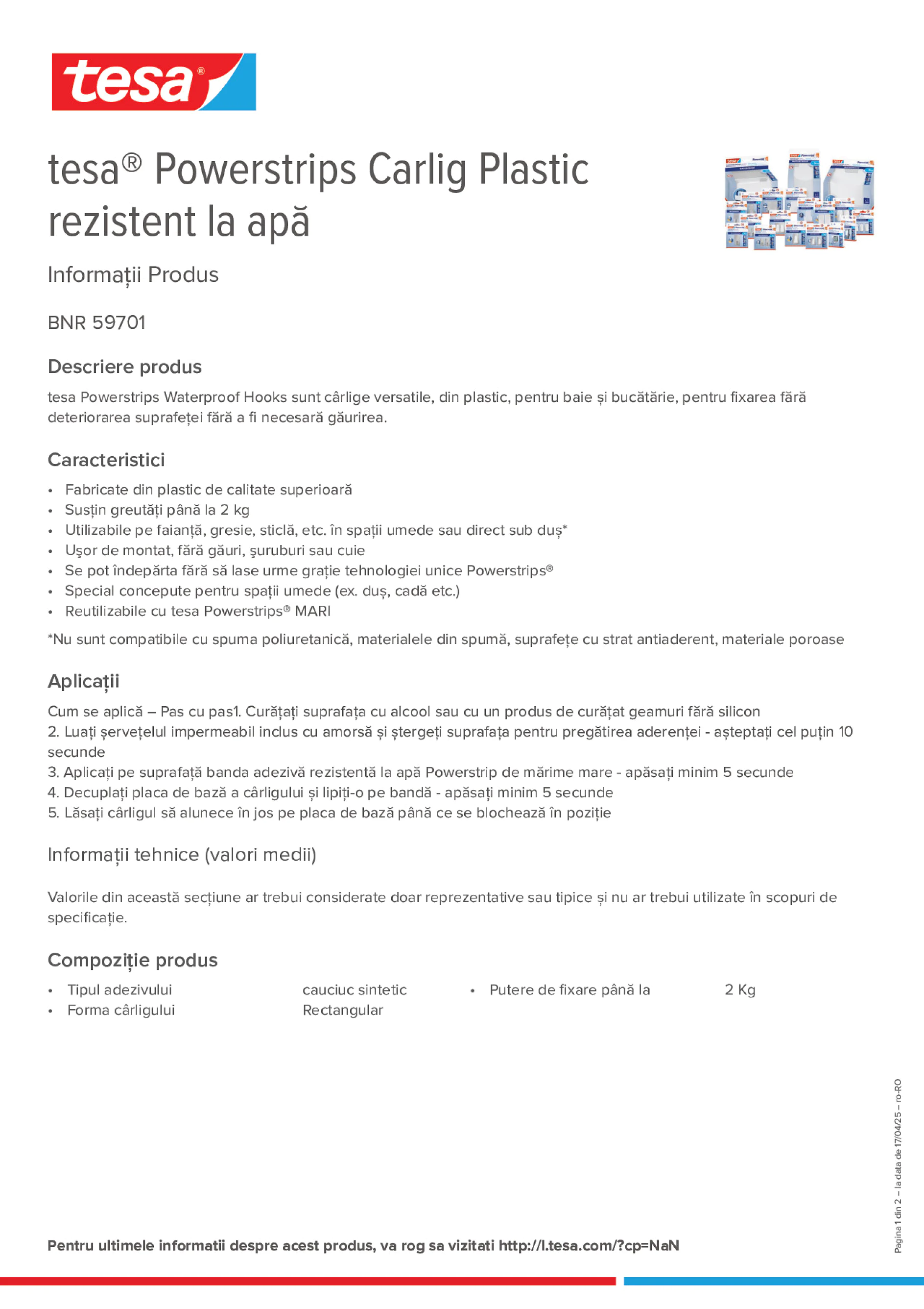 Product information_tesa® Powerstrips 59701_ro-RO