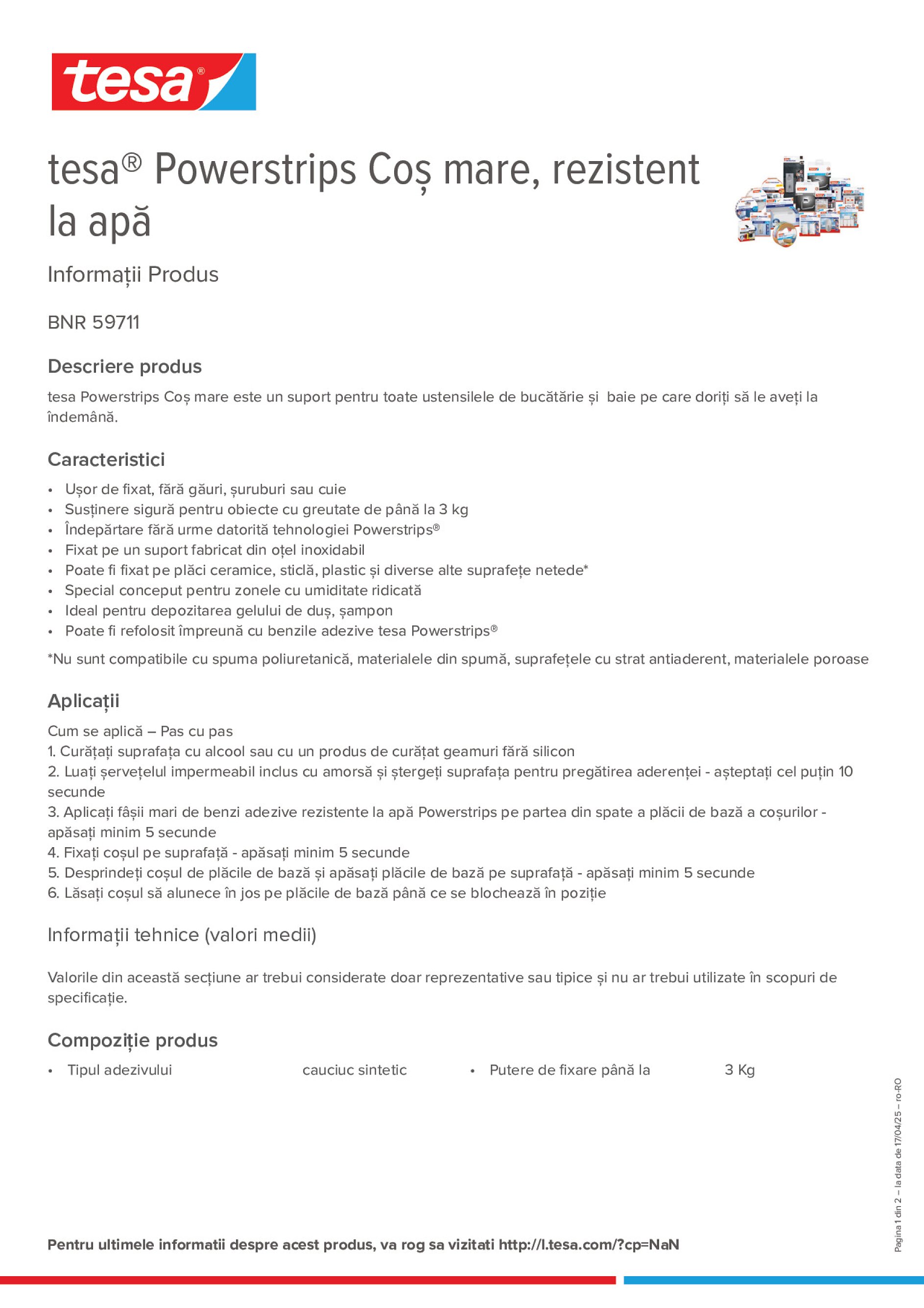 Product information_tesa® Powerstrips 59711_ro-RO