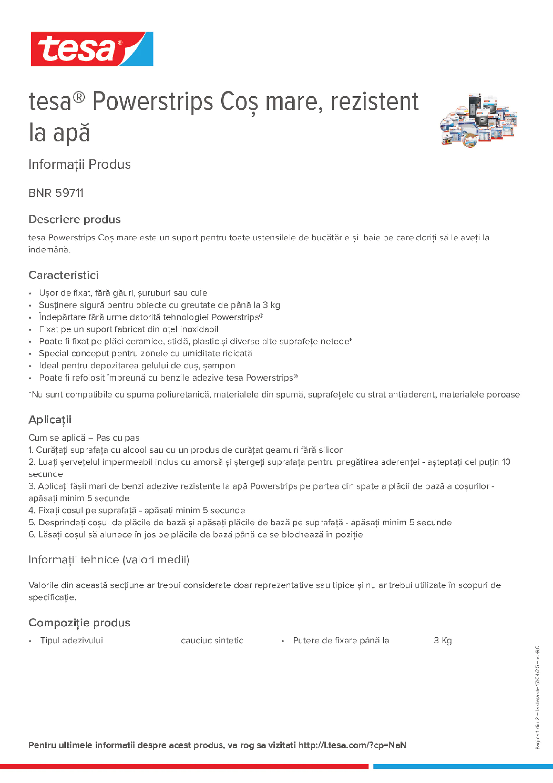 Product information_tesa® Powerstrips 59711_ro-RO