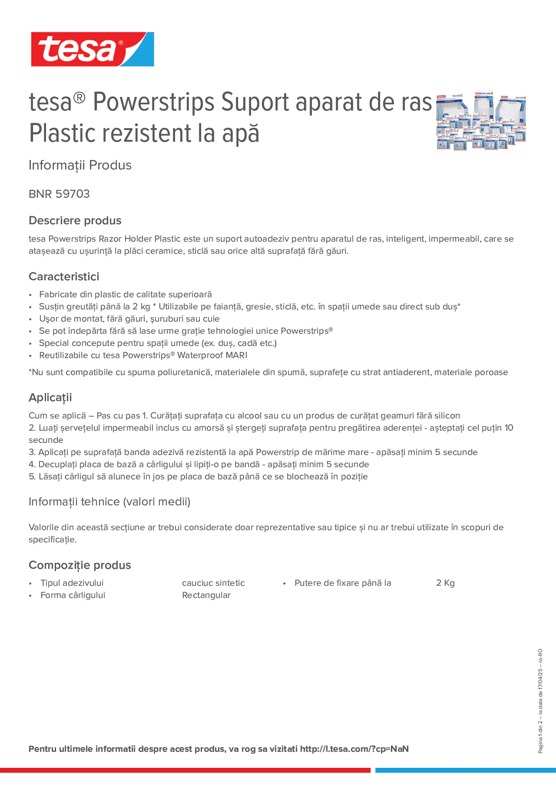 Product information_tesa® Powerstrips 59703_ro-RO