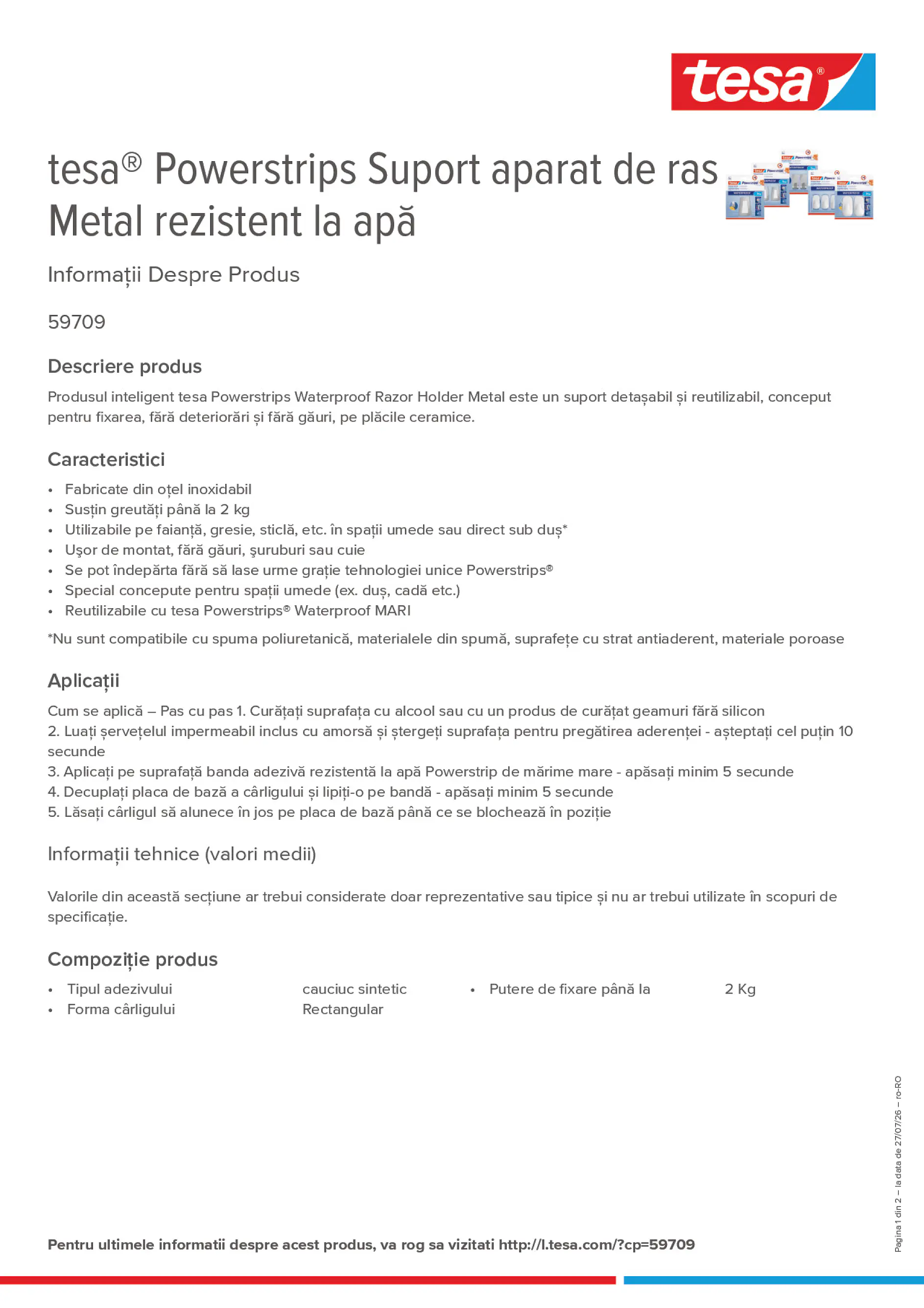 Product information_tesa® Powerstrips 59709_ro-RO