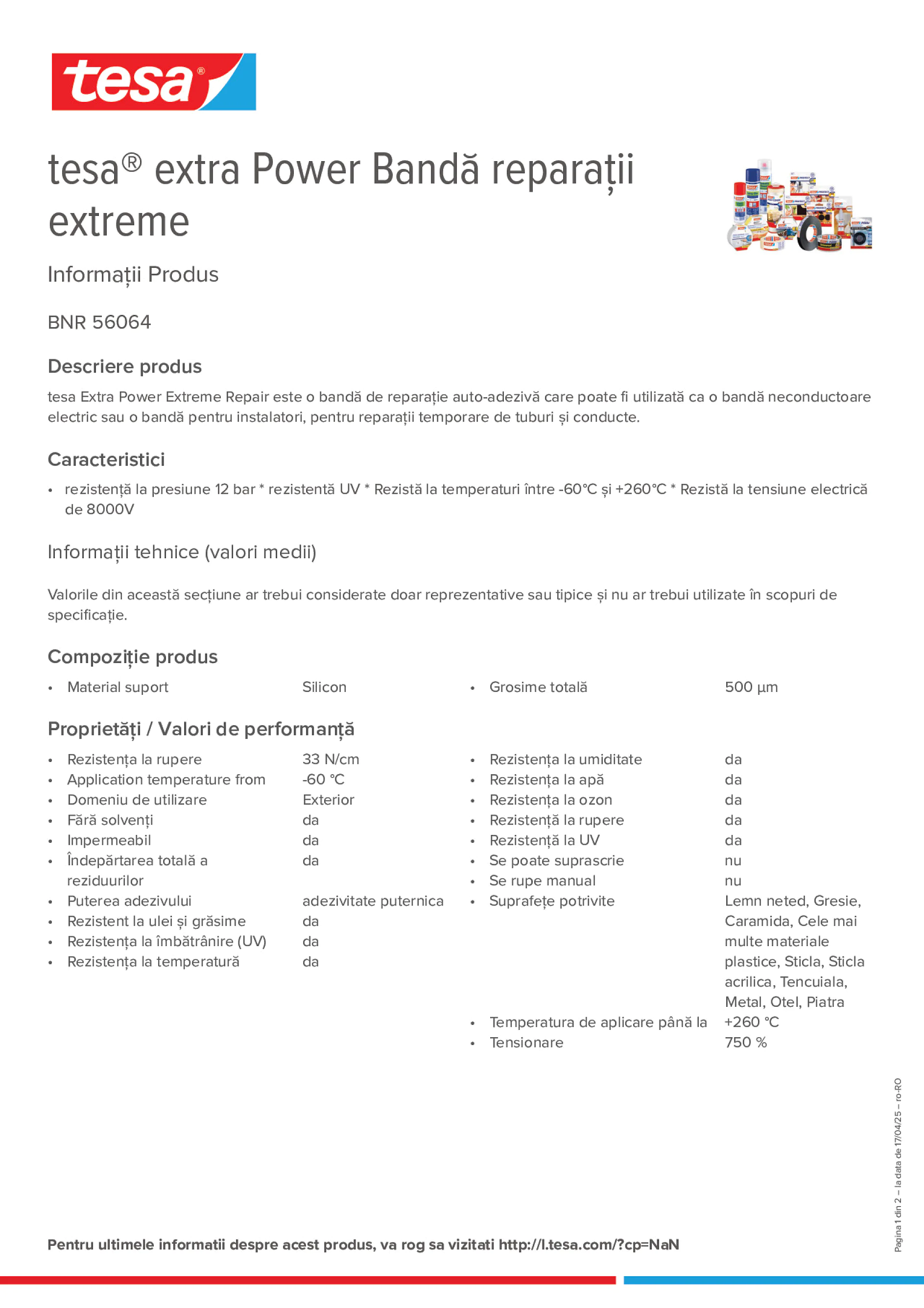 Product information_tesa® extra Power 56064_ro-RO
