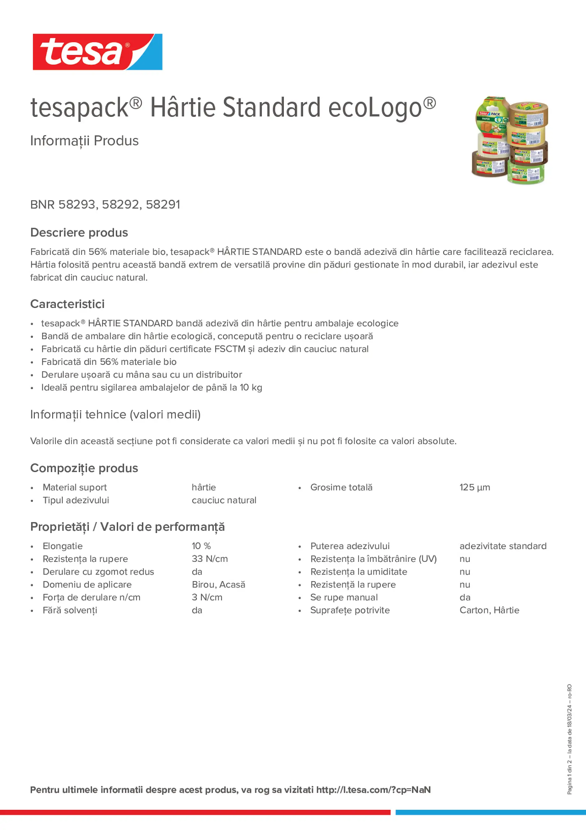 Product information_tesapack® 58293_ro-RO