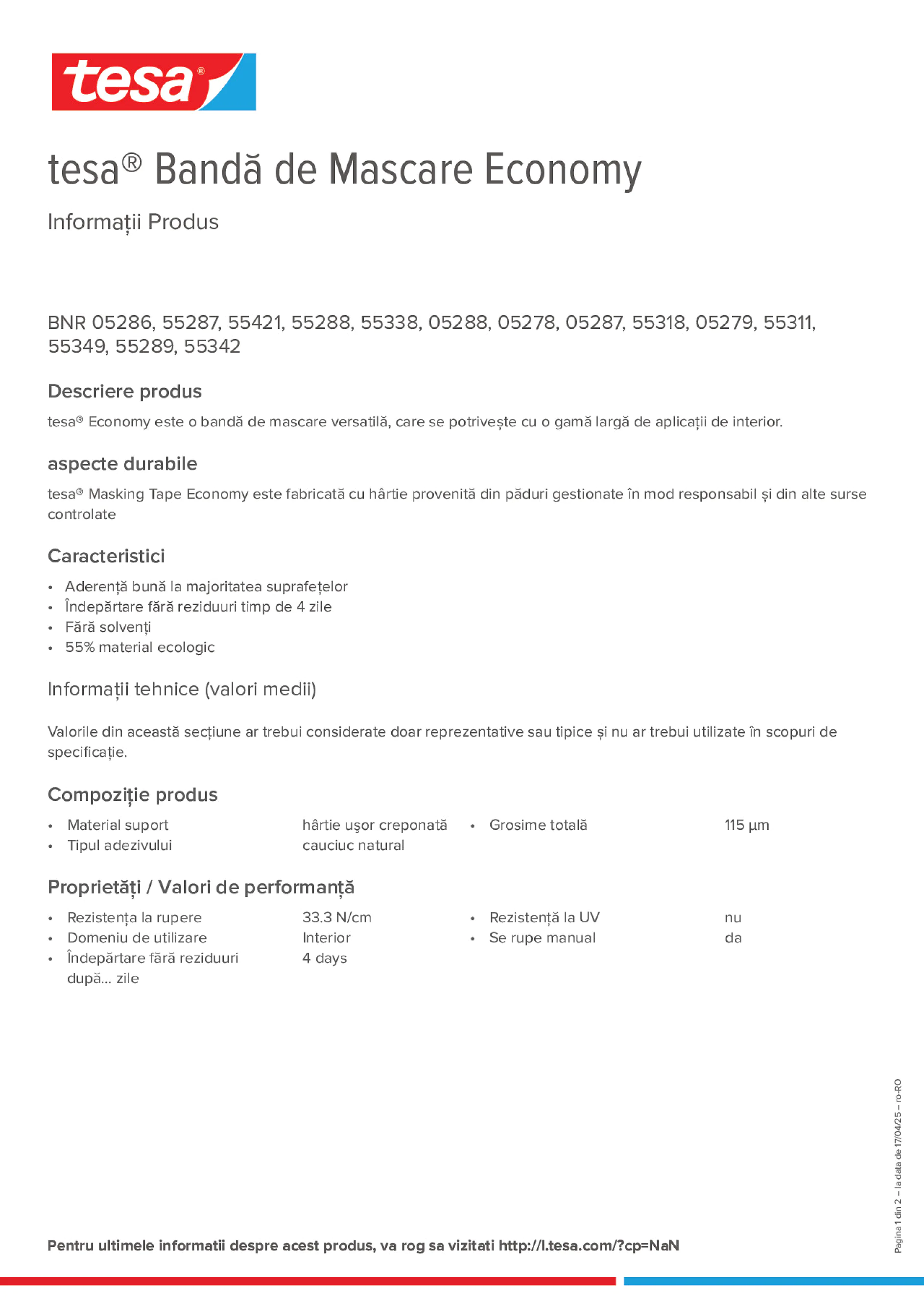 Product information_tesa® 55287_ro-RO