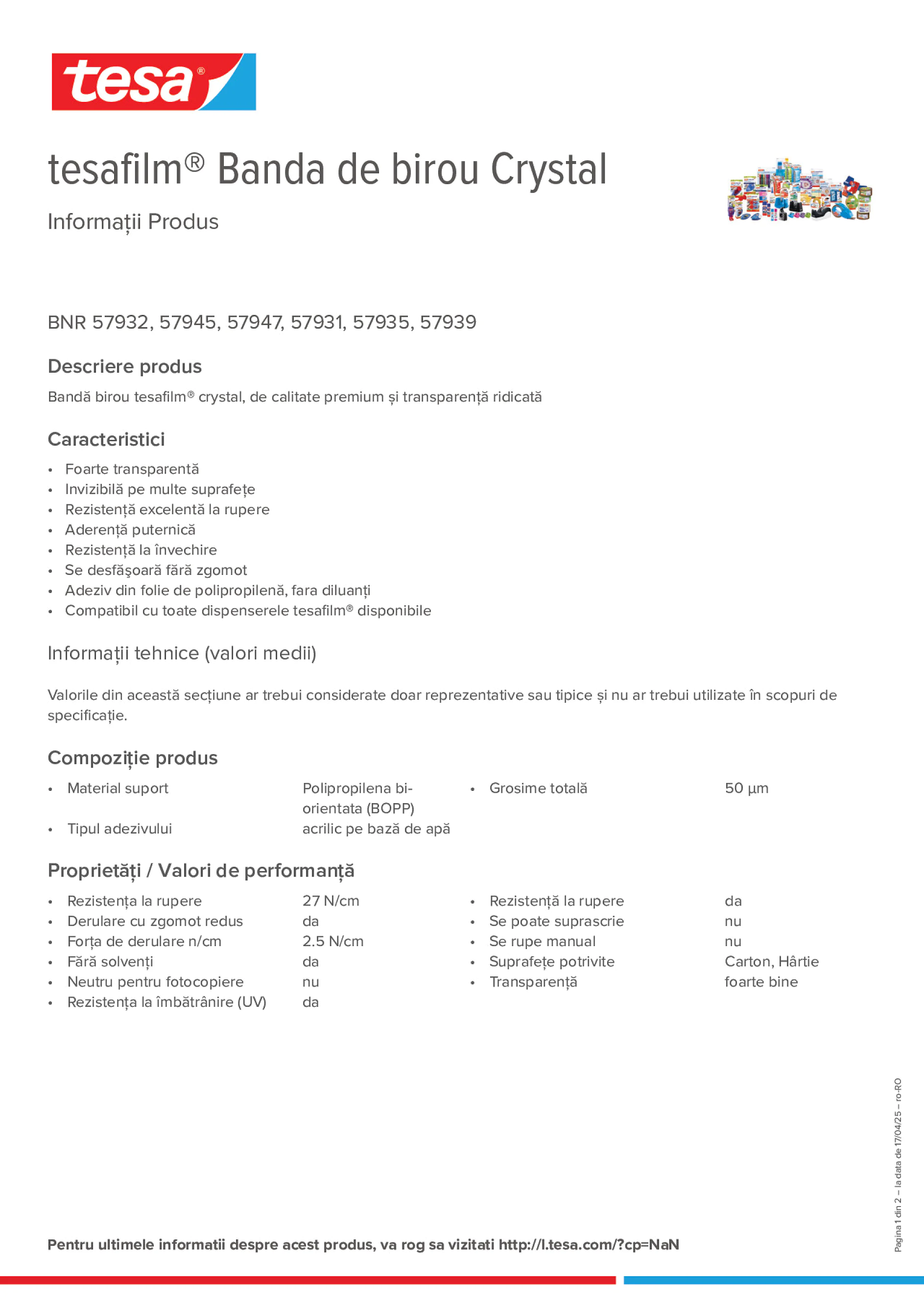 Product information_tesafilm® 57928_ro-RO
