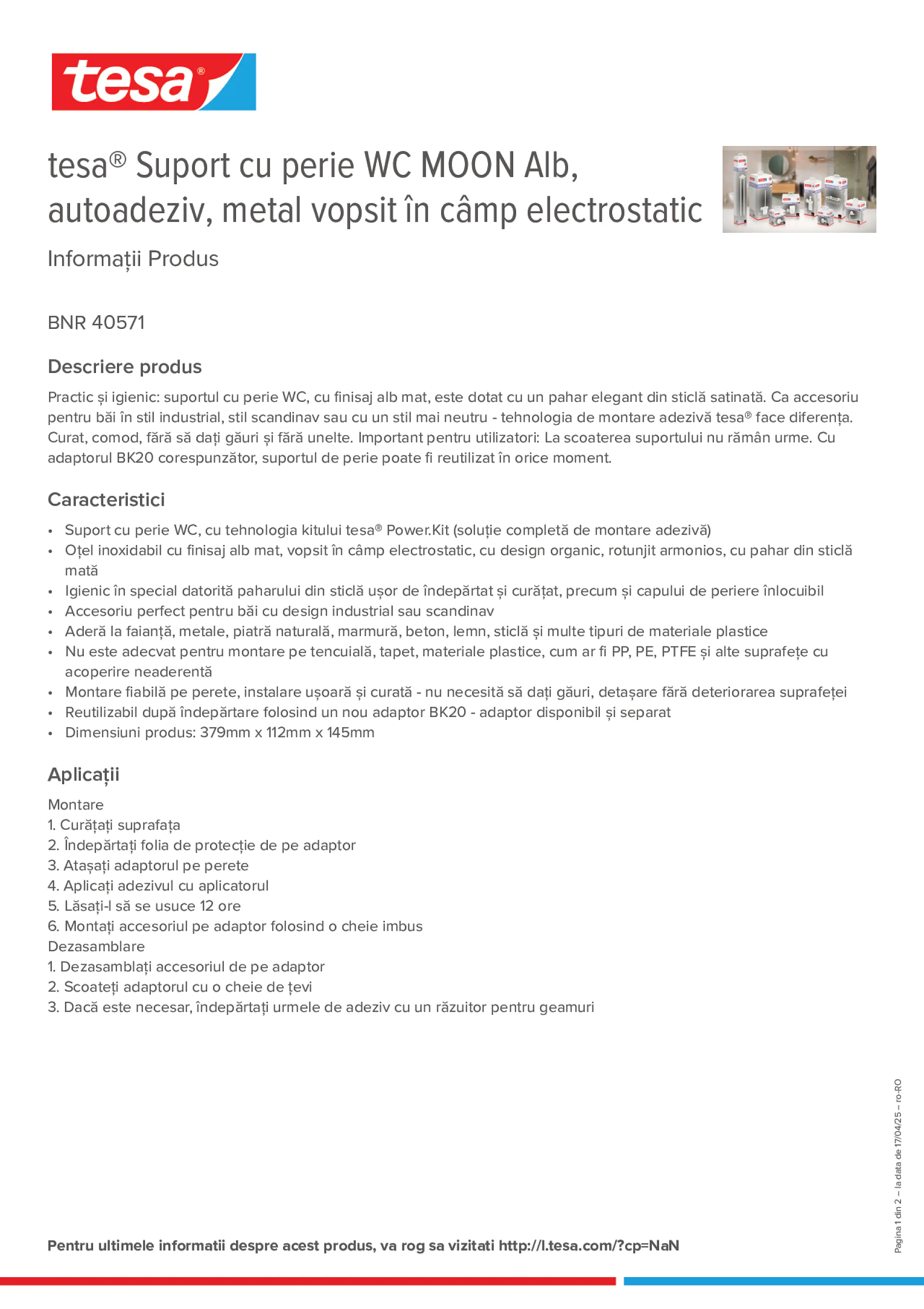 Product information_tesa® 40571_ro-RO