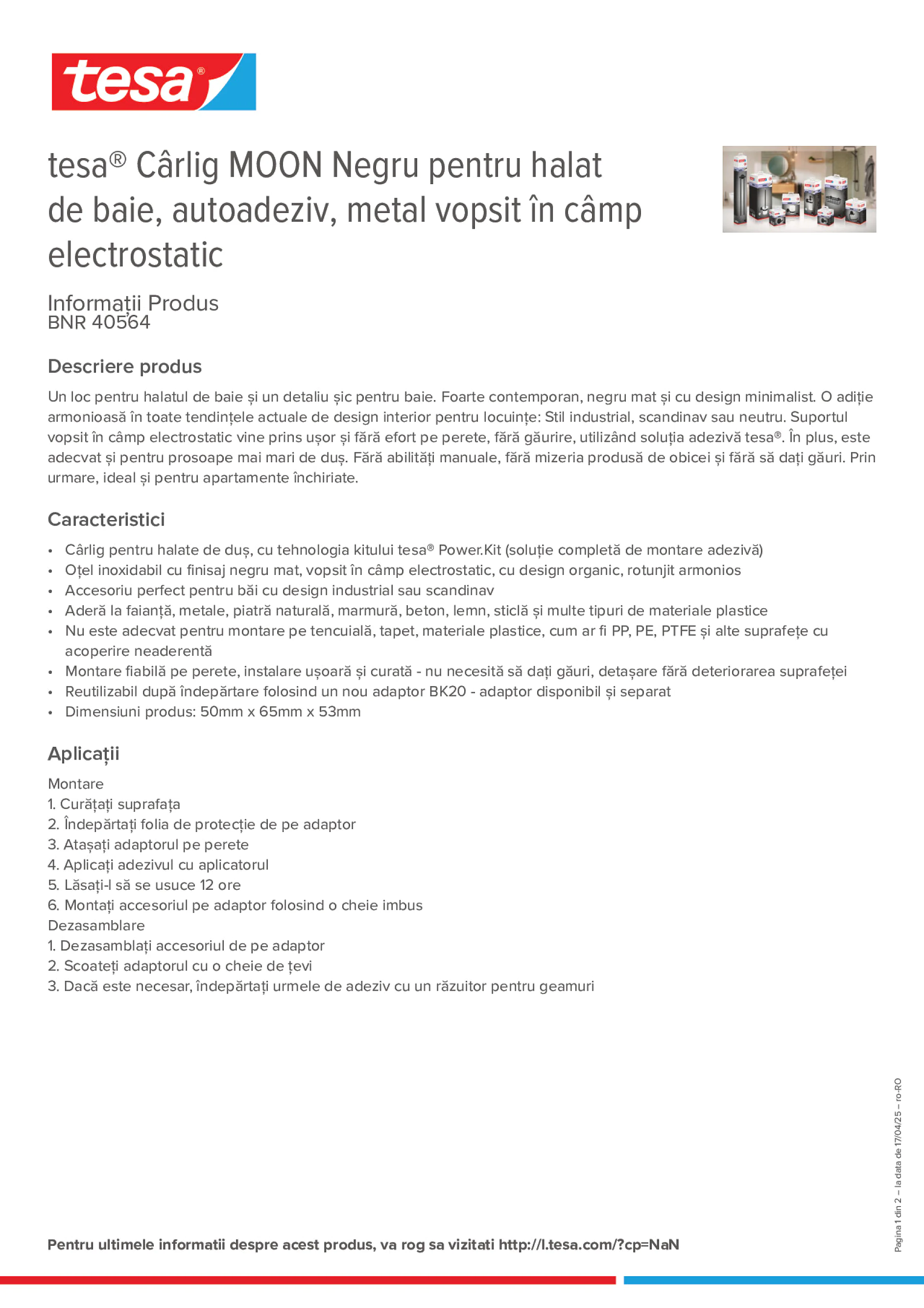 Product information_tesa® 40564_ro-RO
