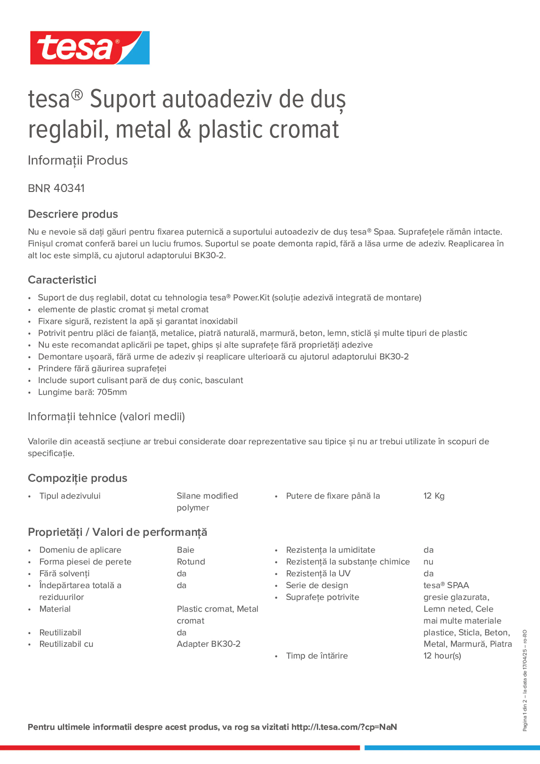 Product information_tesa® 40341_ro-RO