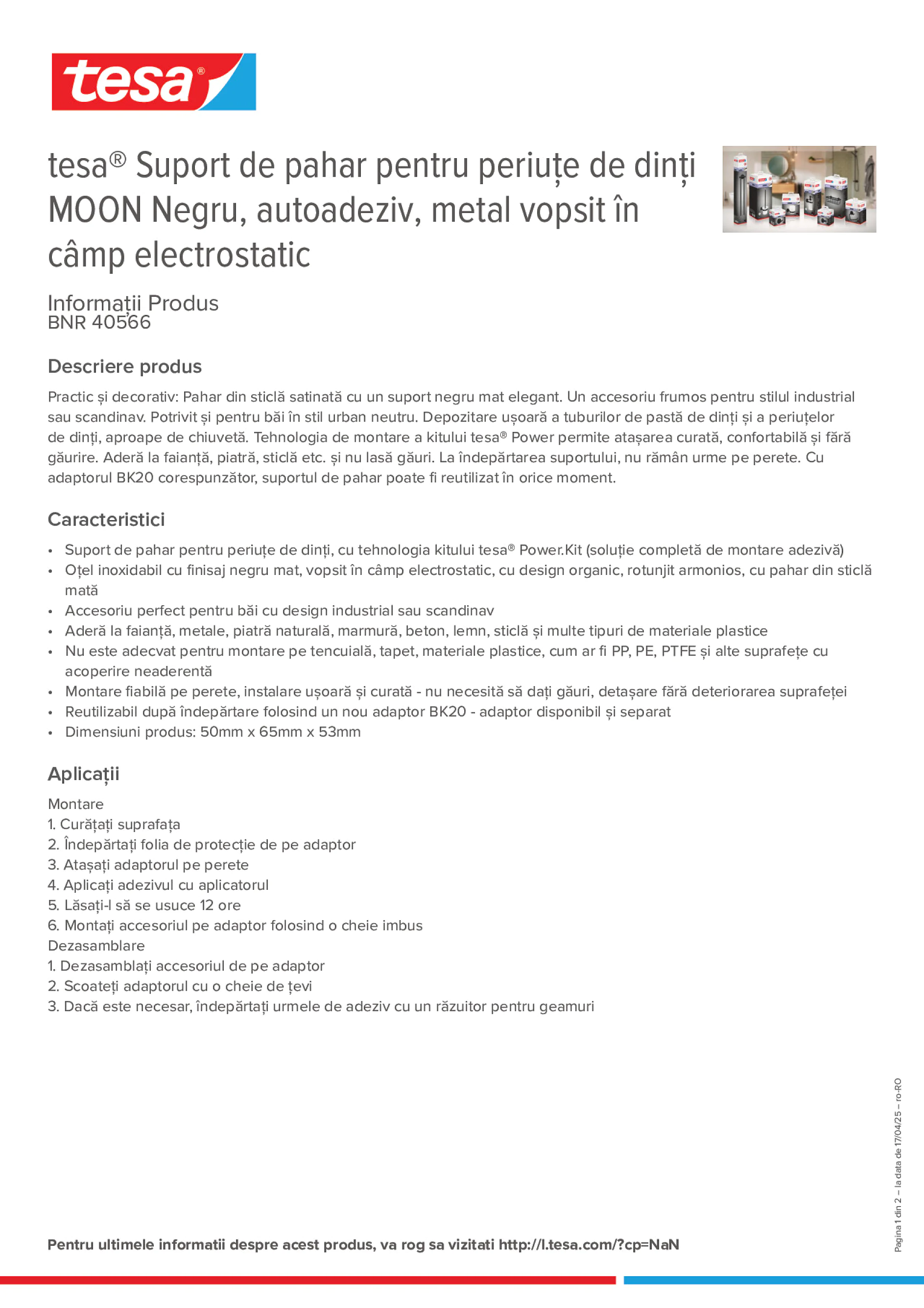 Product information_tesa® 40566_ro-RO