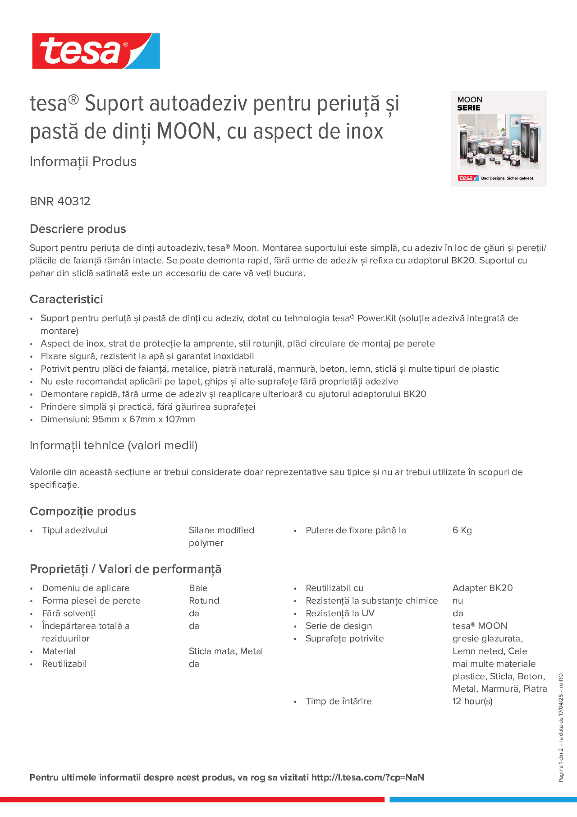Product information_tesa® 40312_ro-RO
