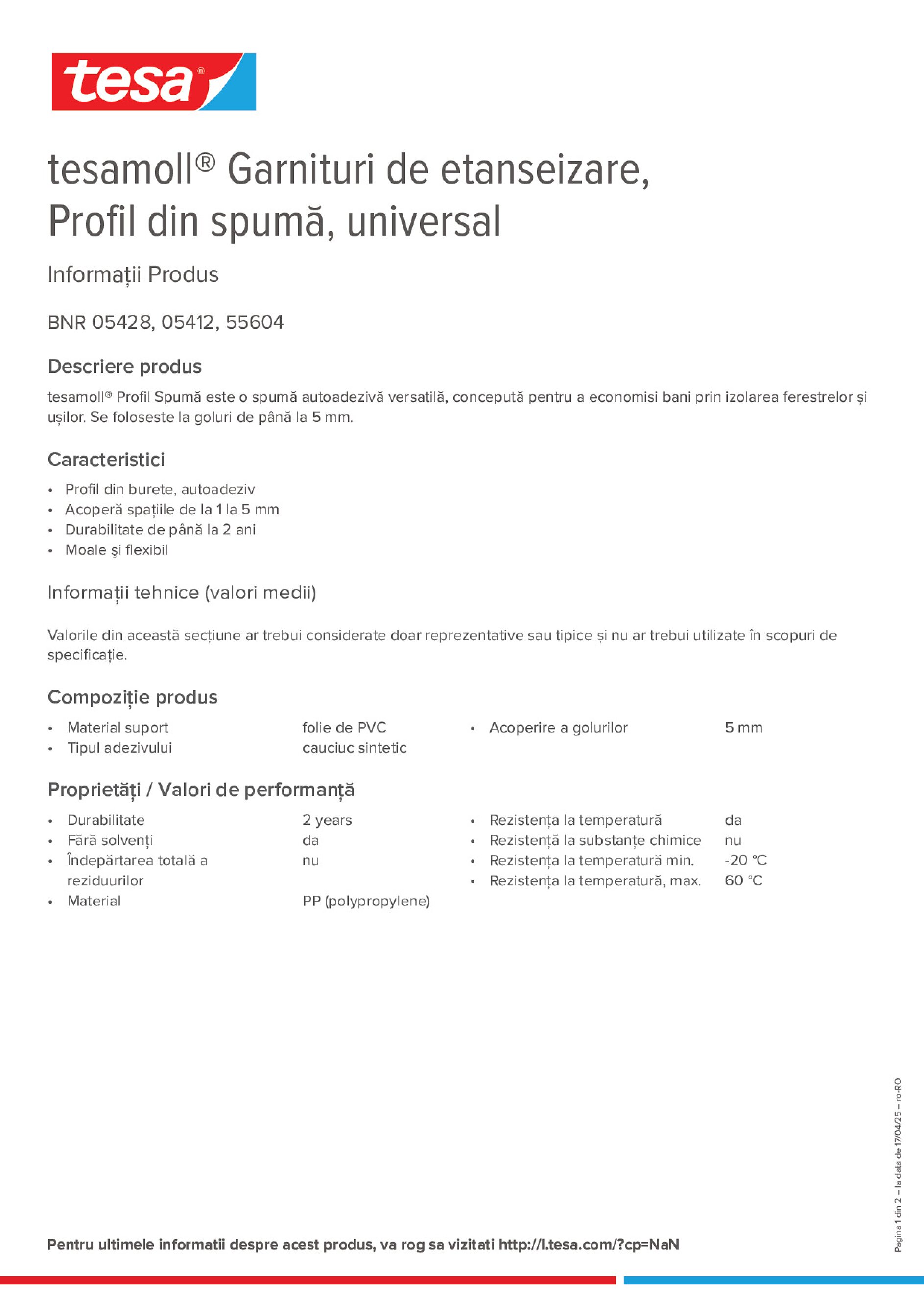 Product information_tesamoll® 55604_ro-RO