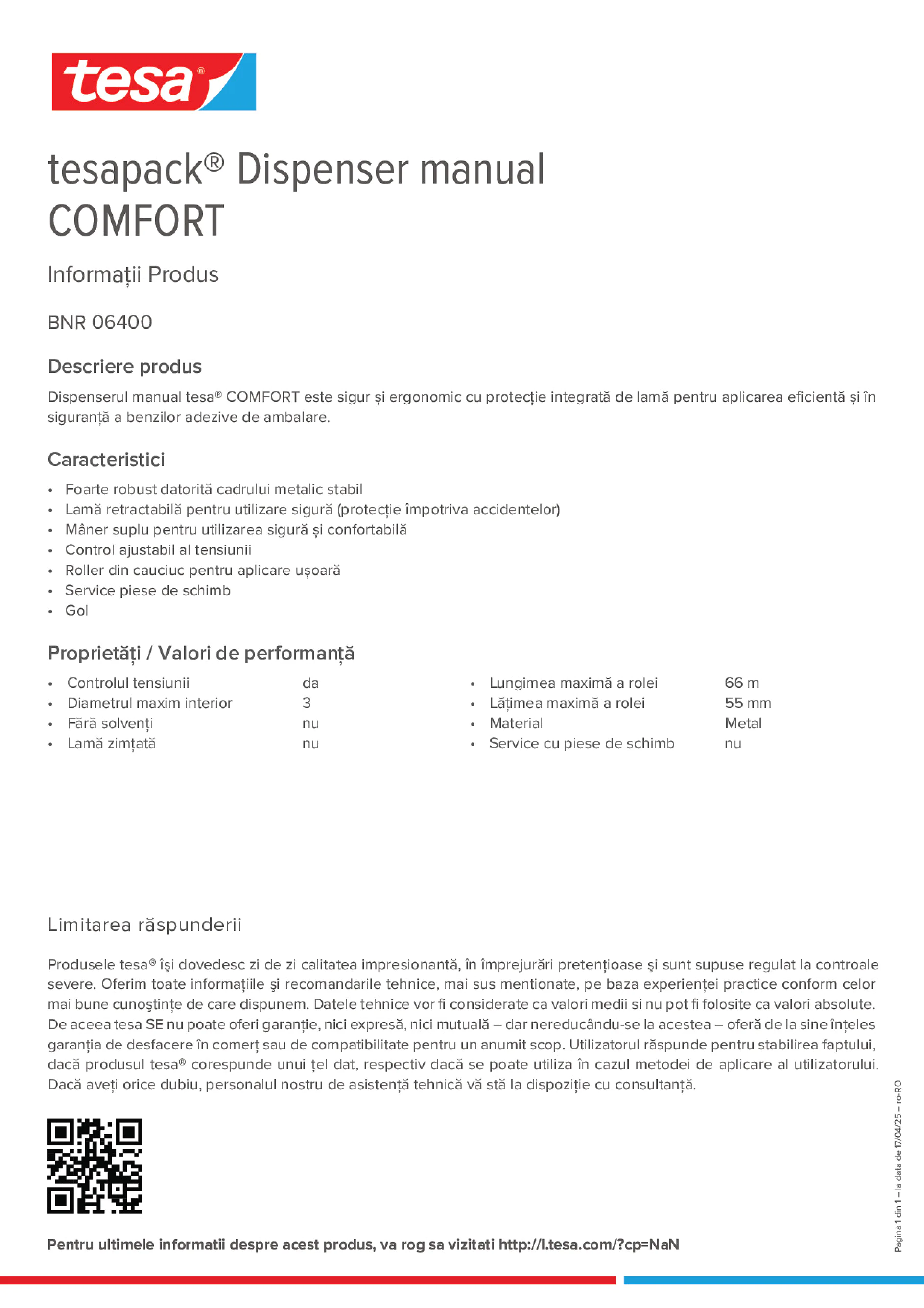Product information_tesapack® 06400_ro-RO