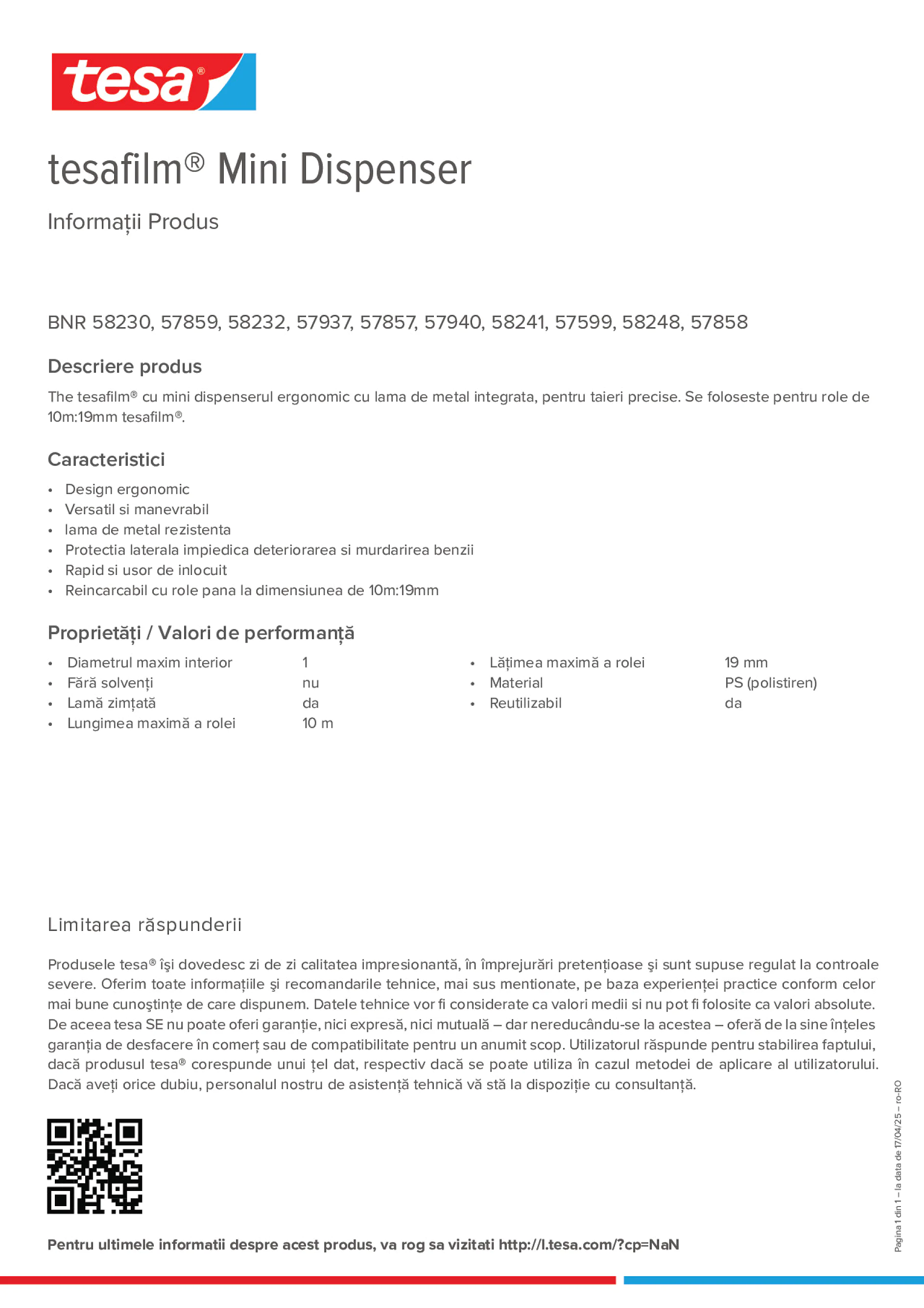 Product information_tesafilm® 57599_ro-RO
