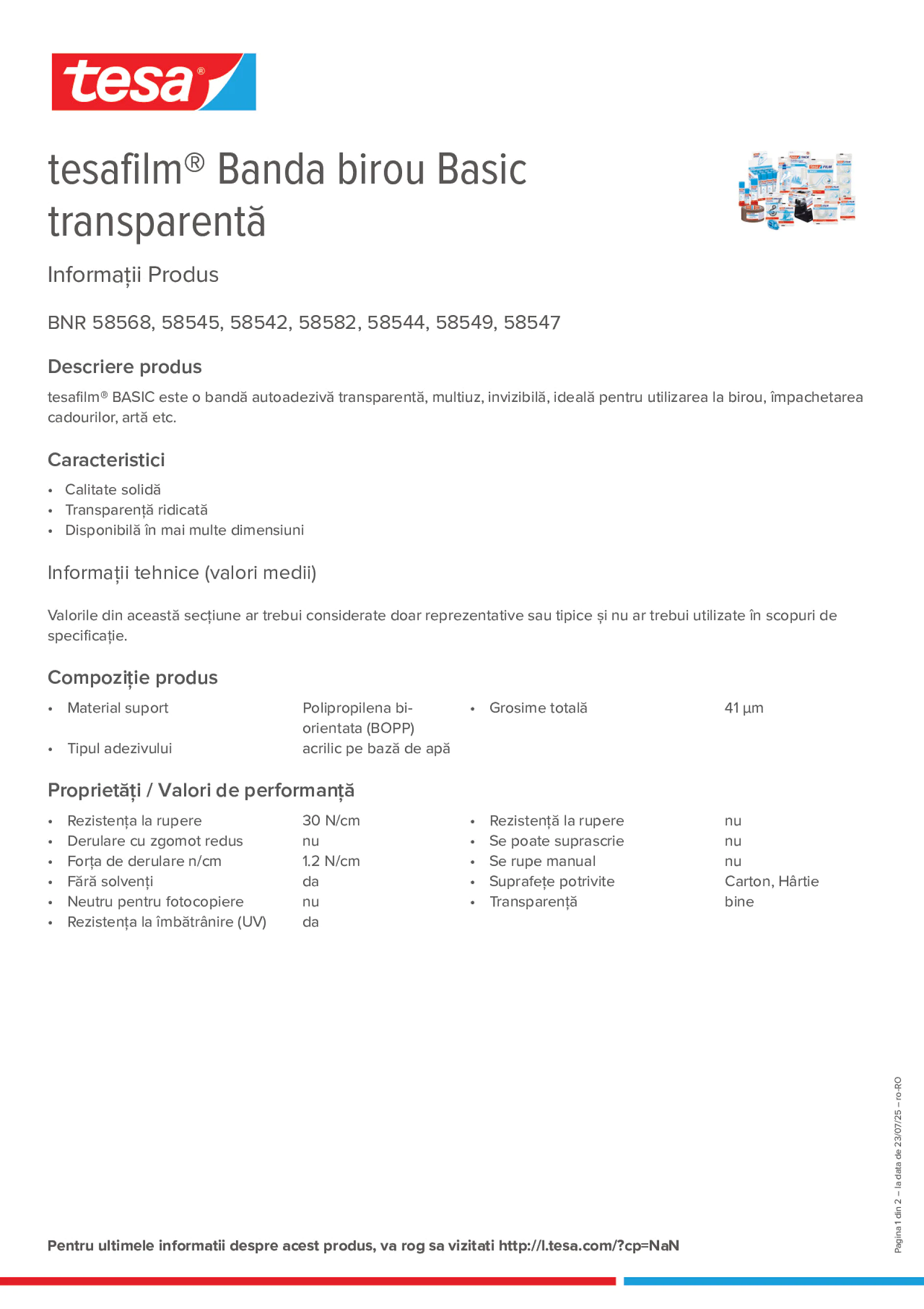 Product information_tesafilm® 58553_ro-RO