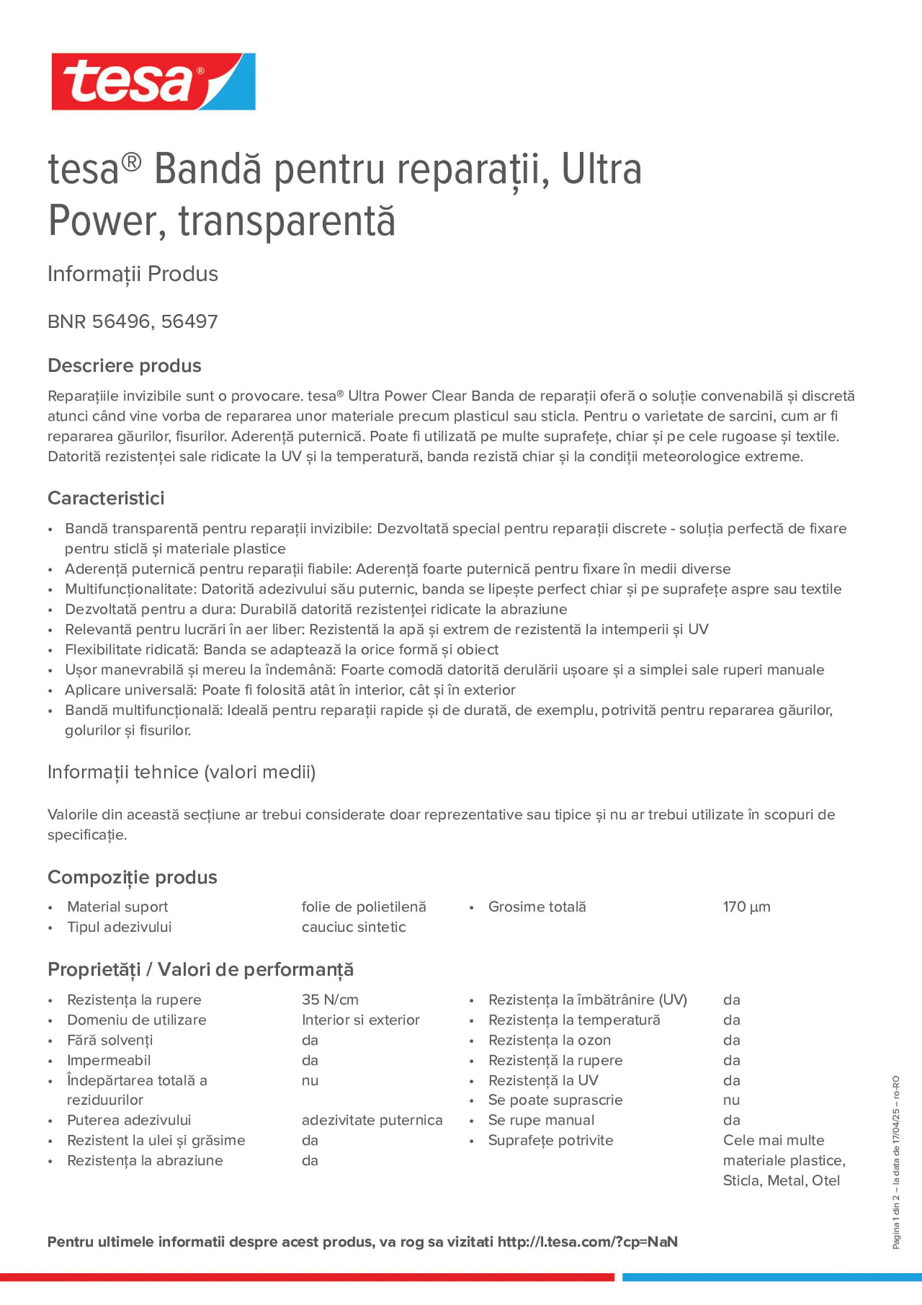 Product information_tesa® 56496_ro-RO