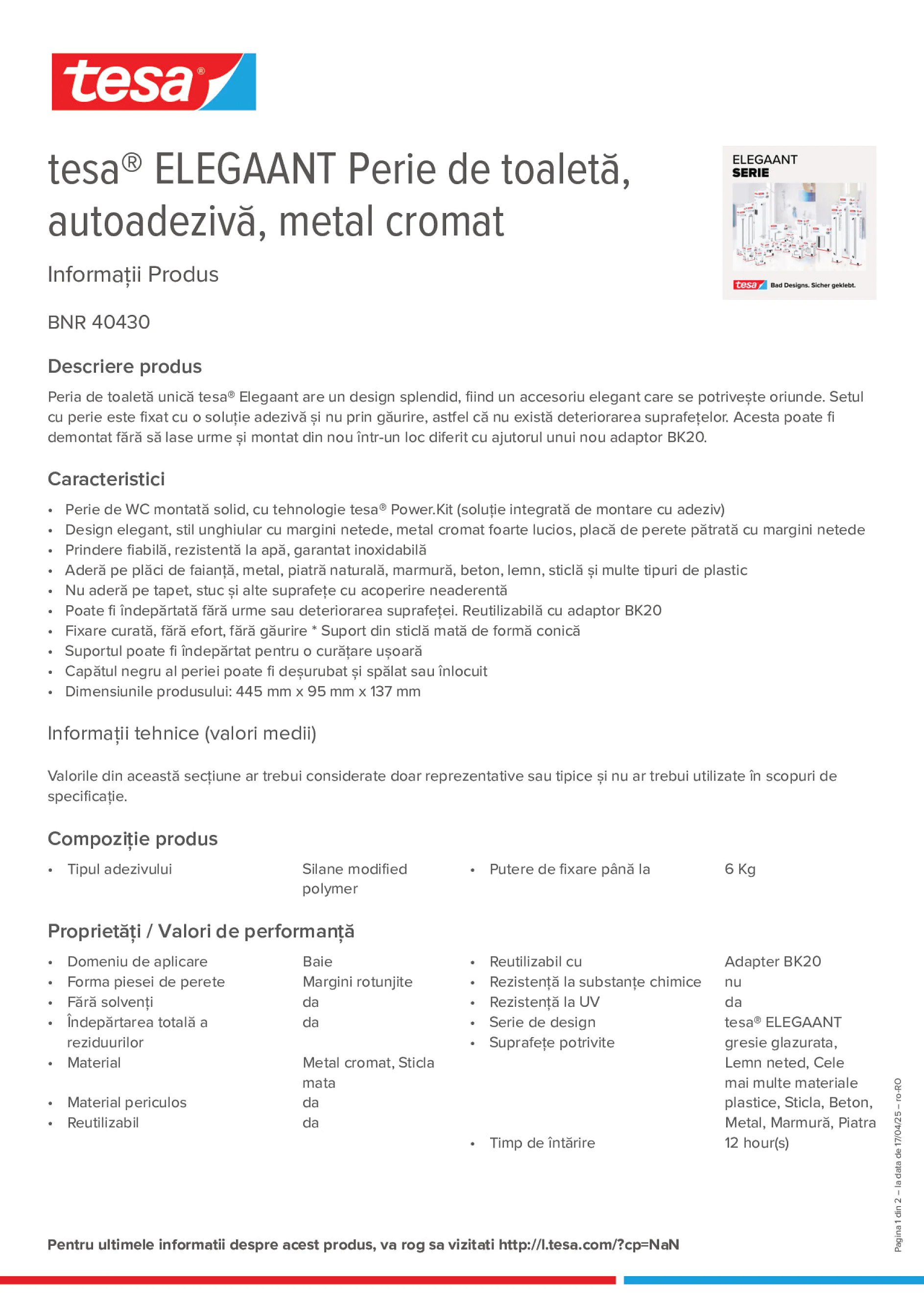 Product information_tesa® 40430_ro-RO