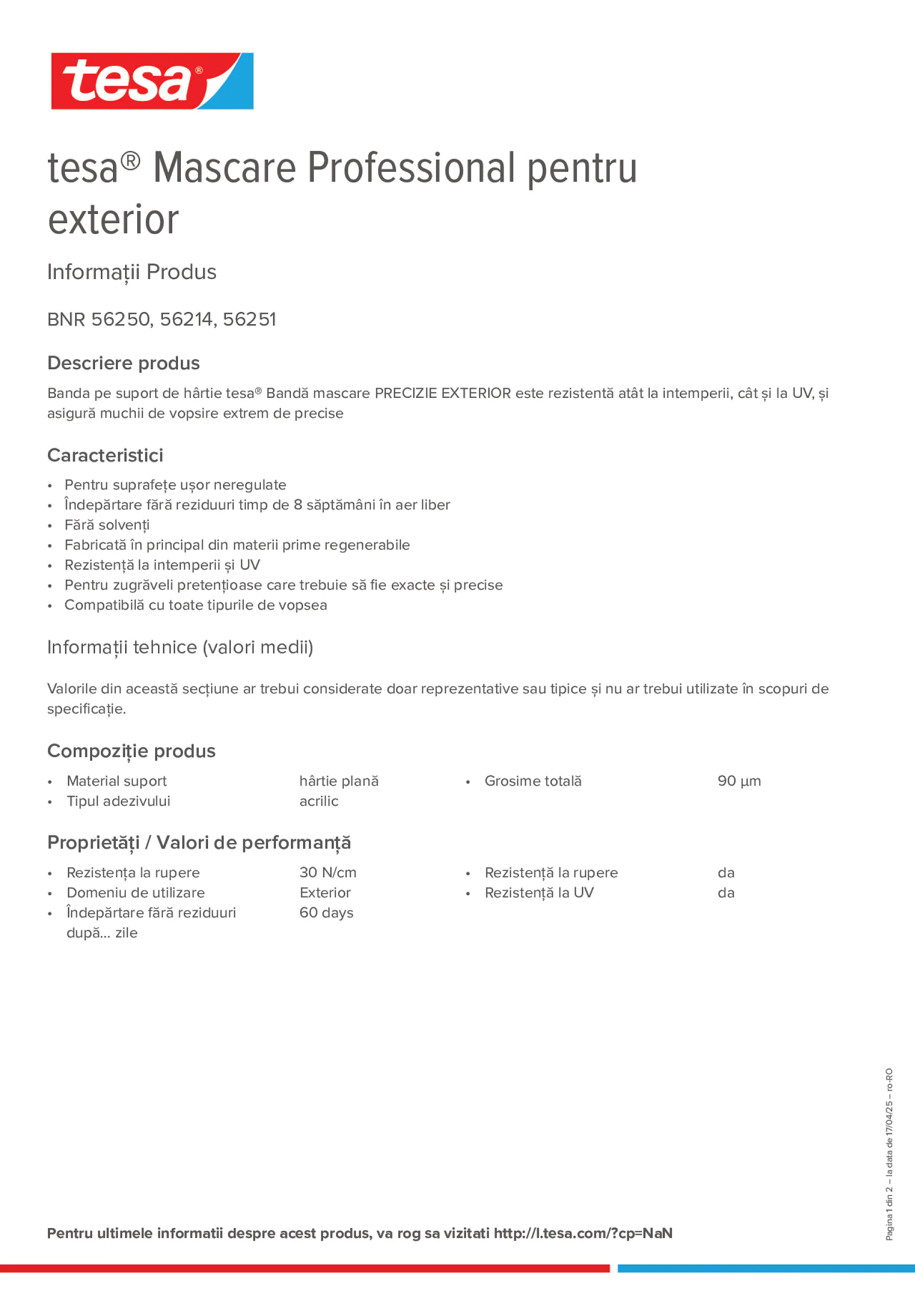 Product information_tesa® 56214_ro-RO