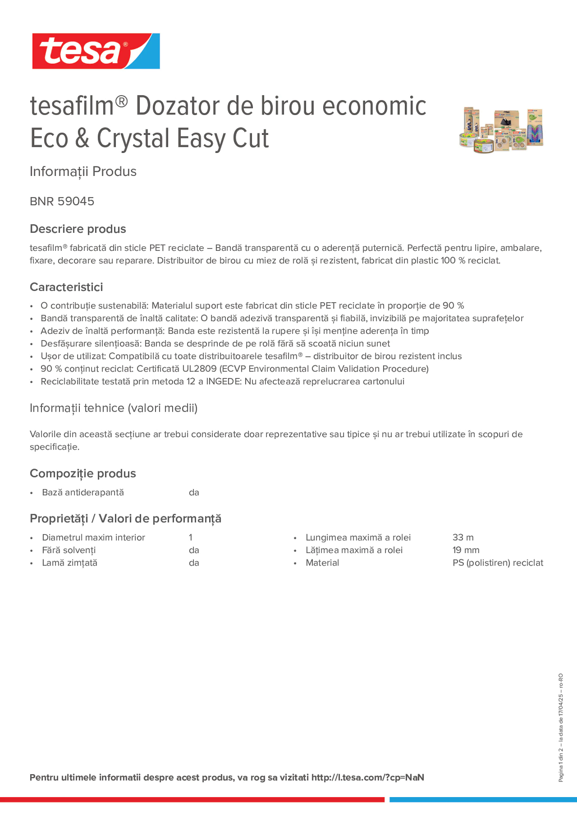 Product information_tesafilm® 59045_ro-RO