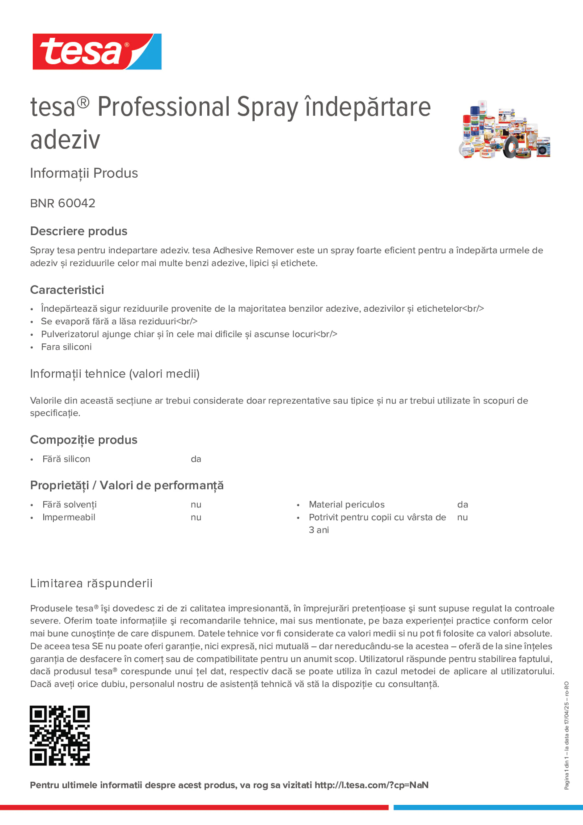Product information_tesa® Professional 60042_ro-RO