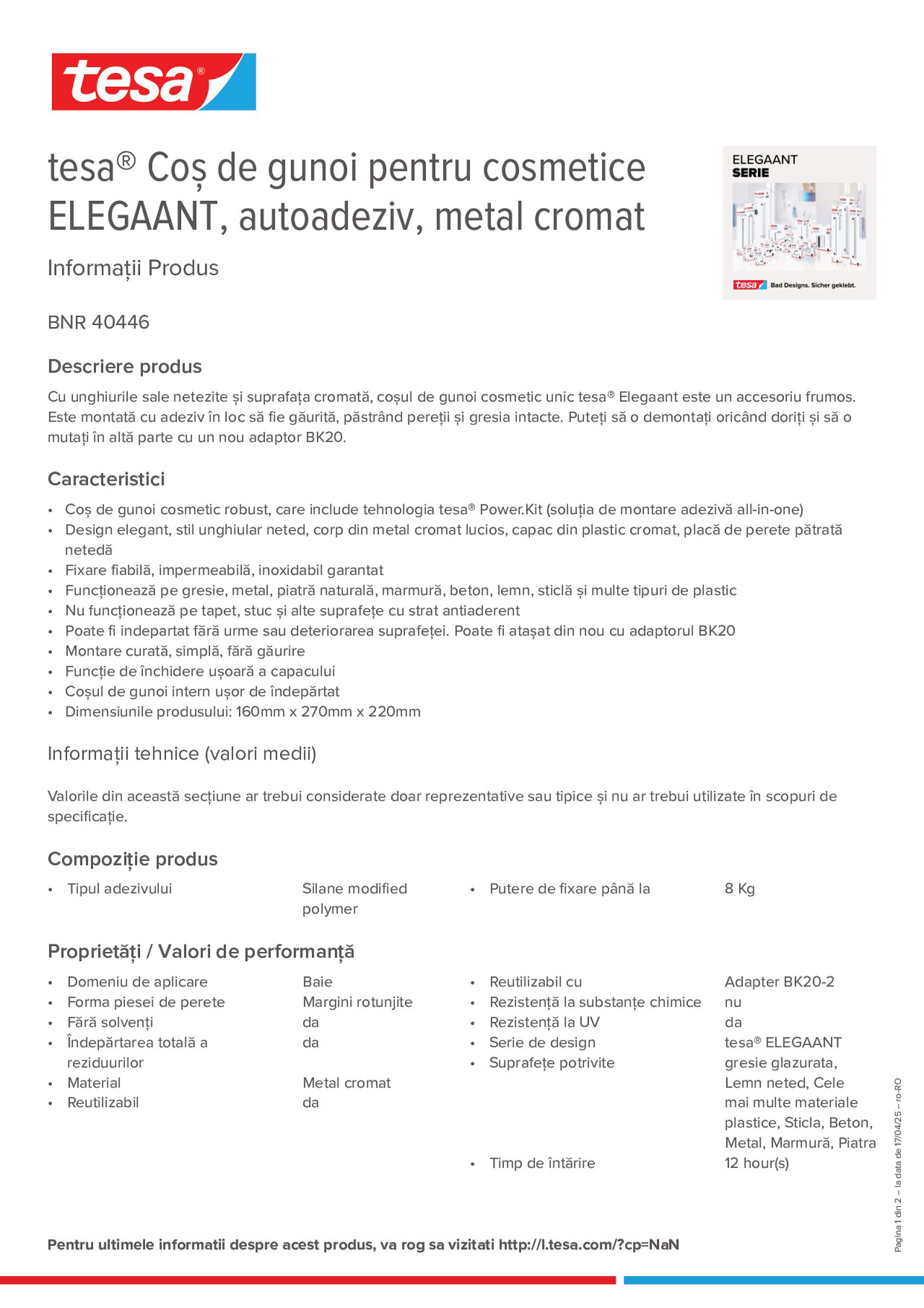 Product information_tesa® 40446_ro-RO