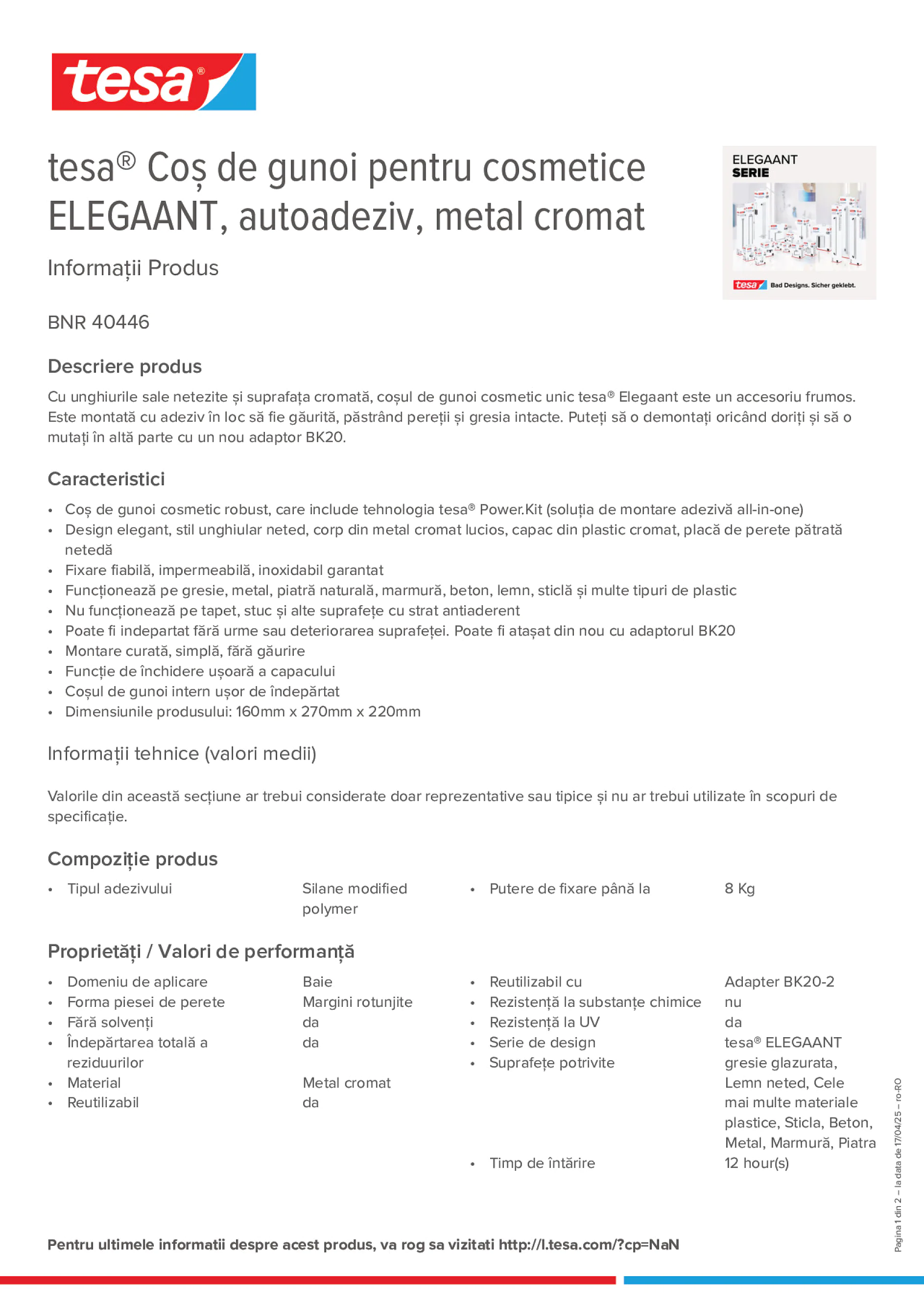 Product information_tesa® 40446_ro-RO
