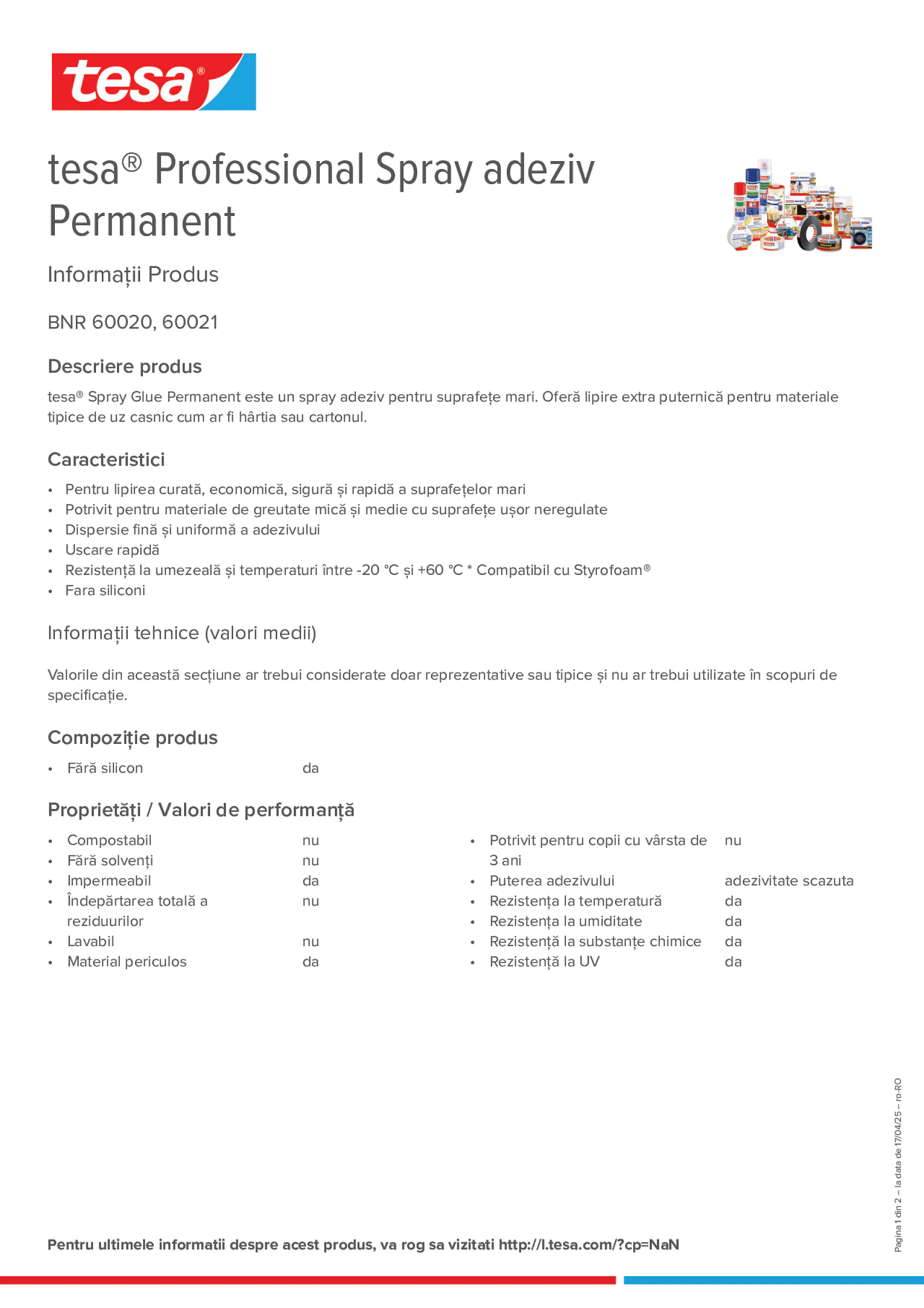 Product information_tesa® Professional 60020 / 60021_ro-RO