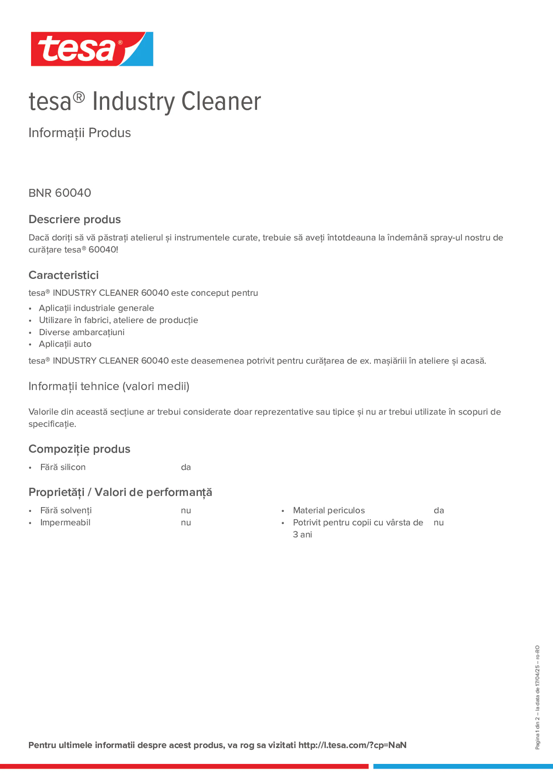Product information_tesa® 60040_ro-RO