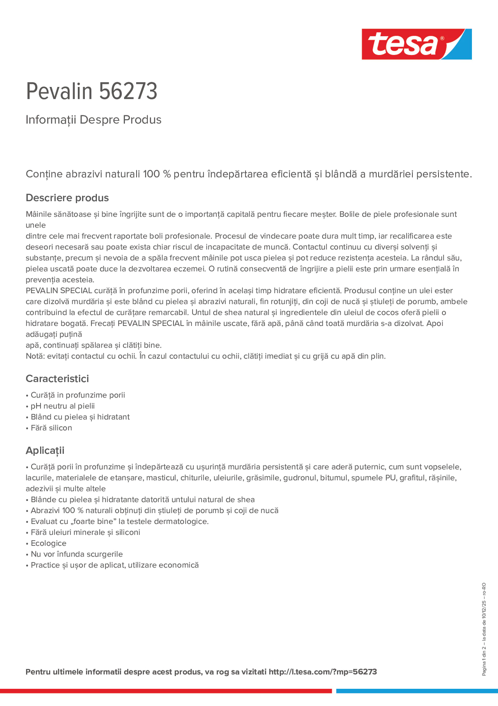 Product information_Pevalin 56273_ro-RO