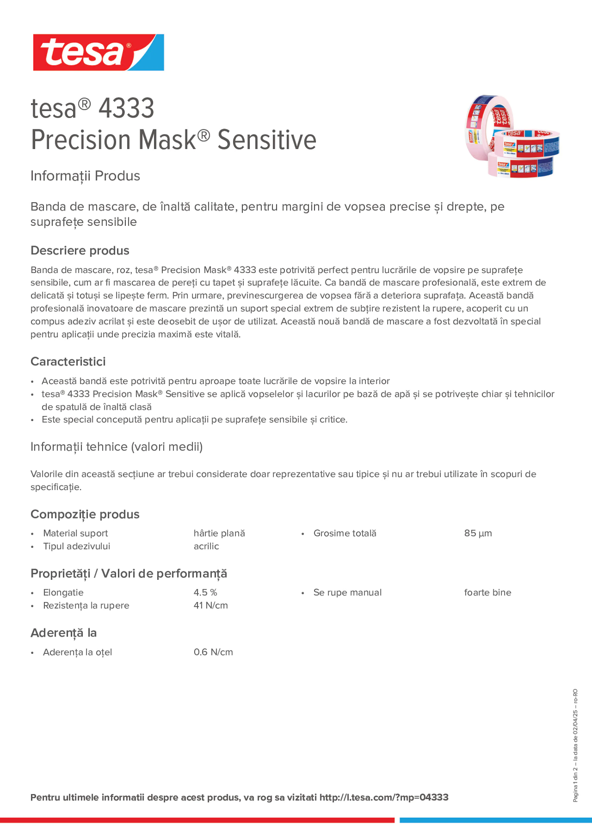 Product information_tesa® 04333_ro-RO