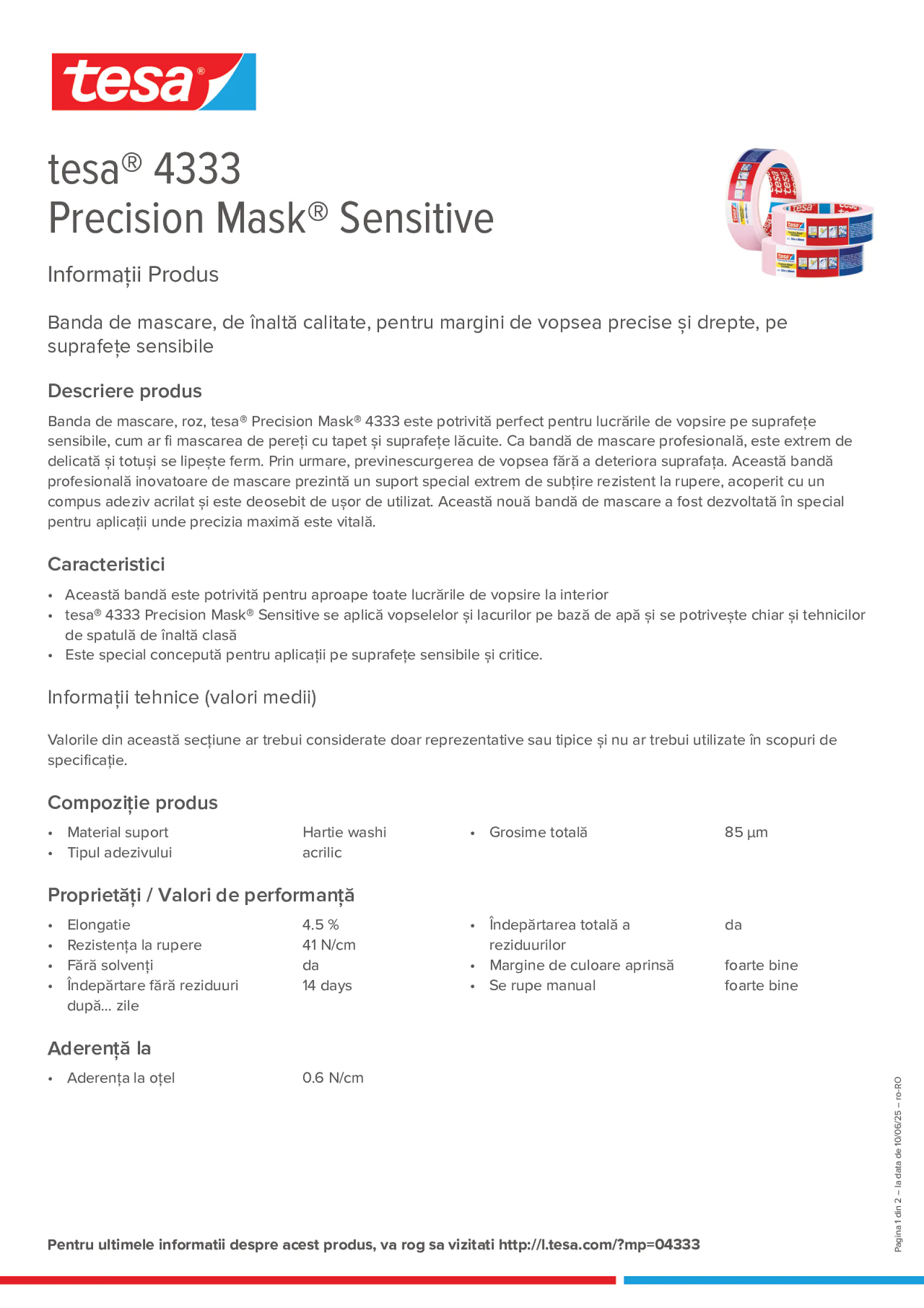 Product information_tesa® 04333_ro-RO