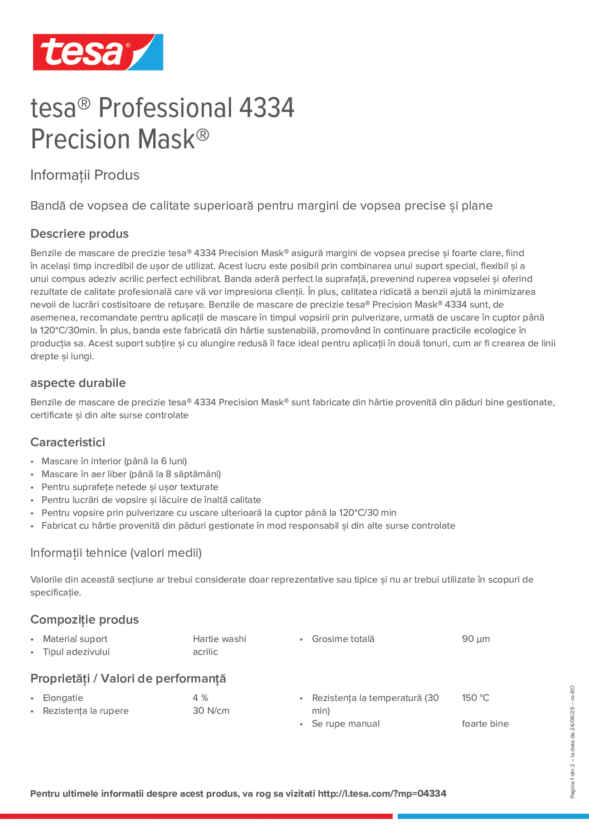 Product information_tesa® Professional 04334_ro-RO