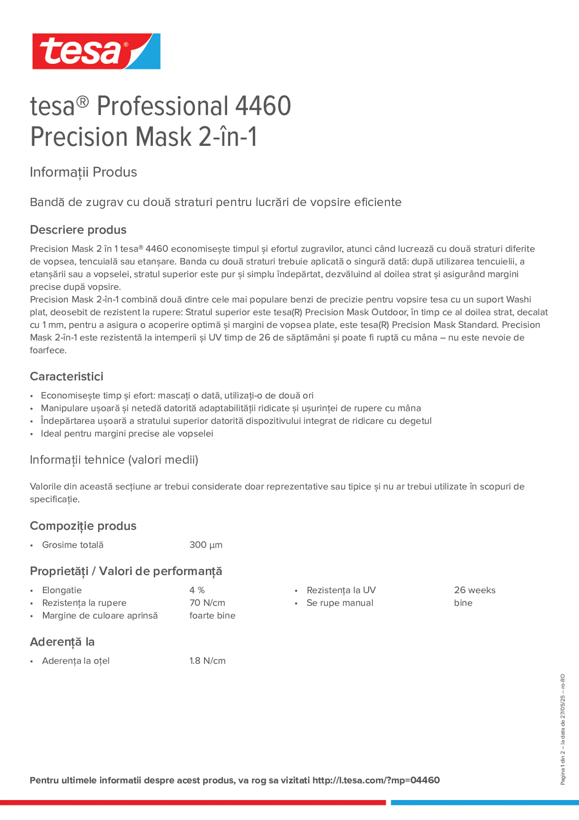 Product information_tesa® Professional 04460_ro-RO