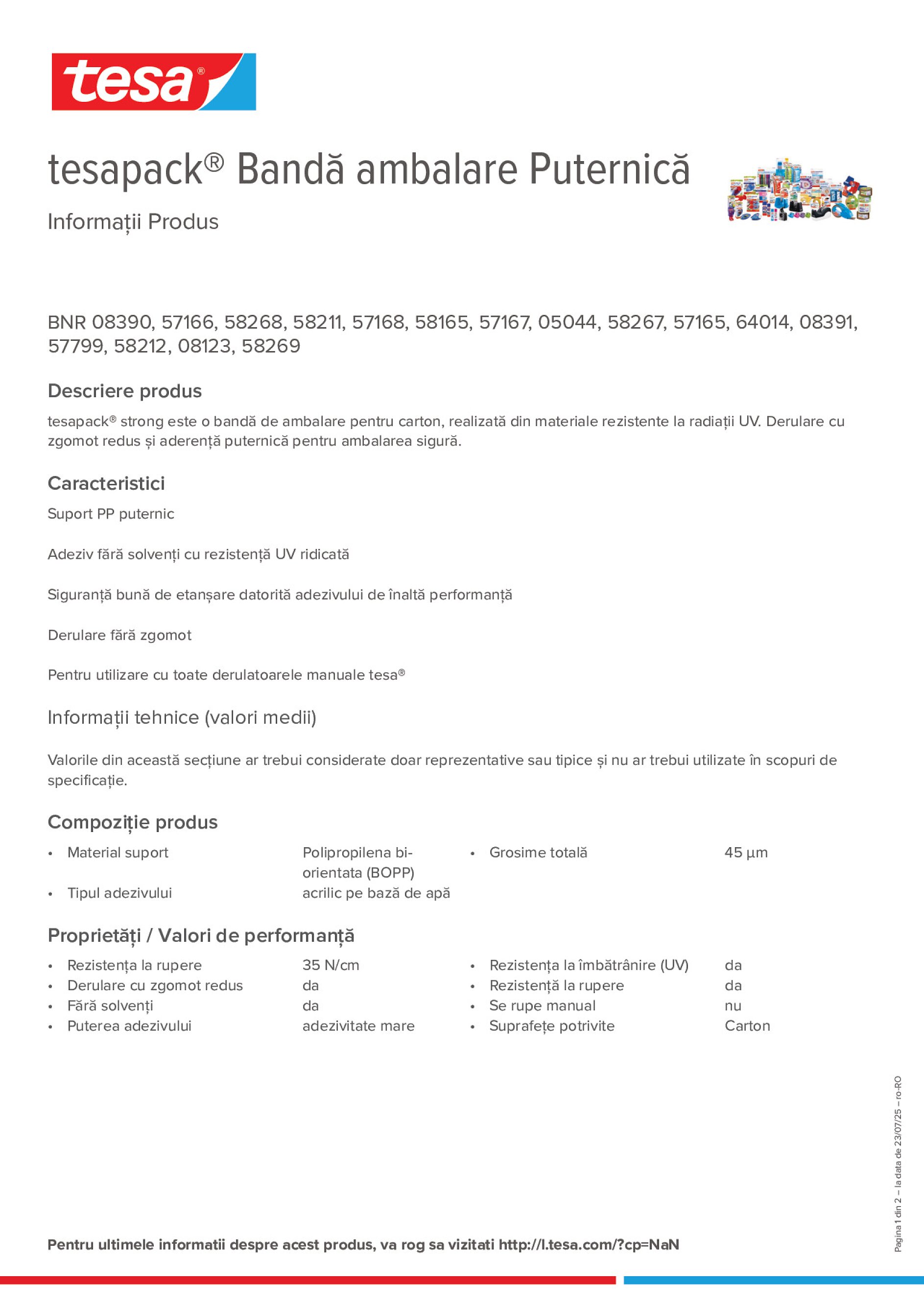 Product information_tesapack® 57424_ro-RO