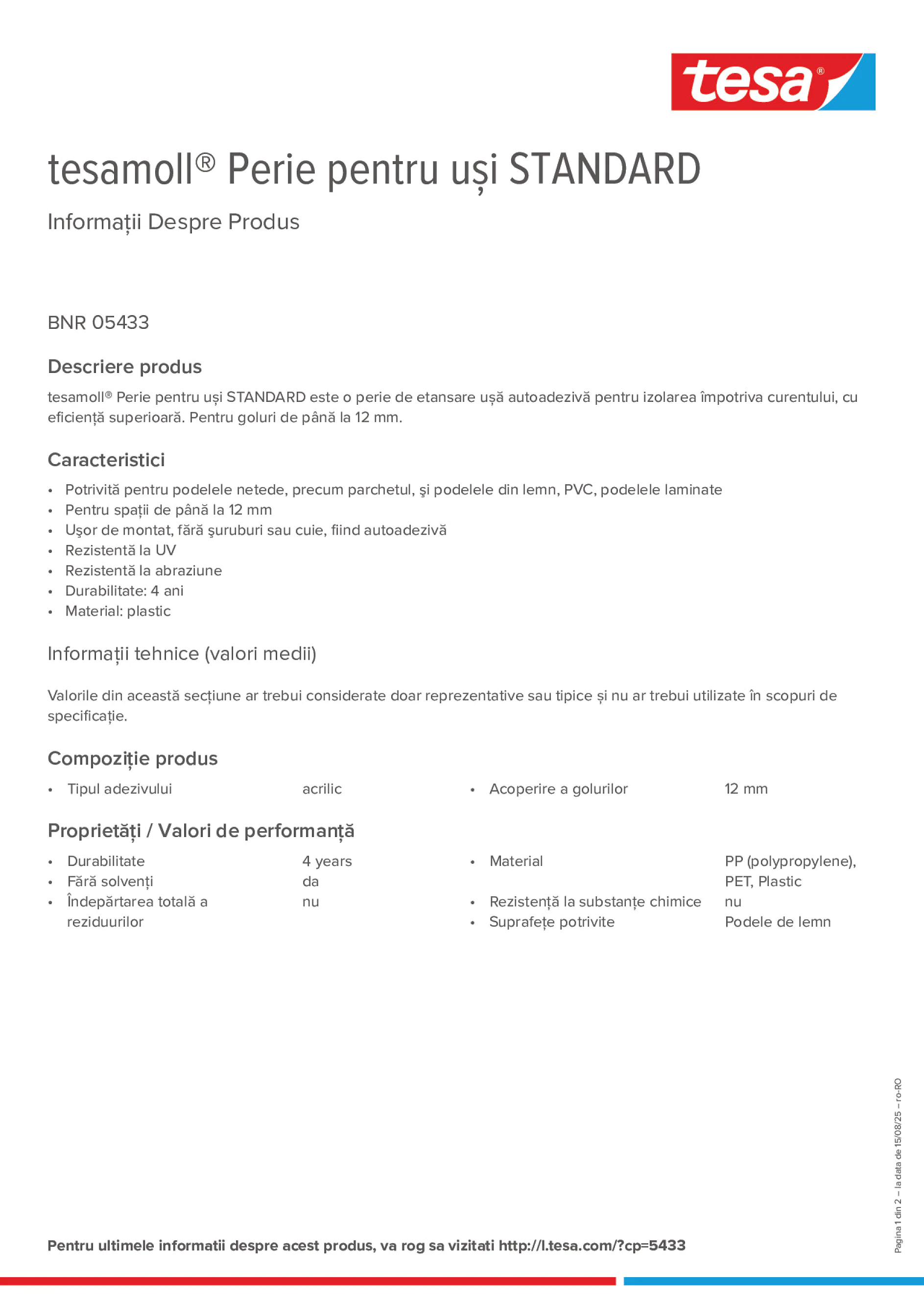 Product information_tesamoll® 05433_ro-RO