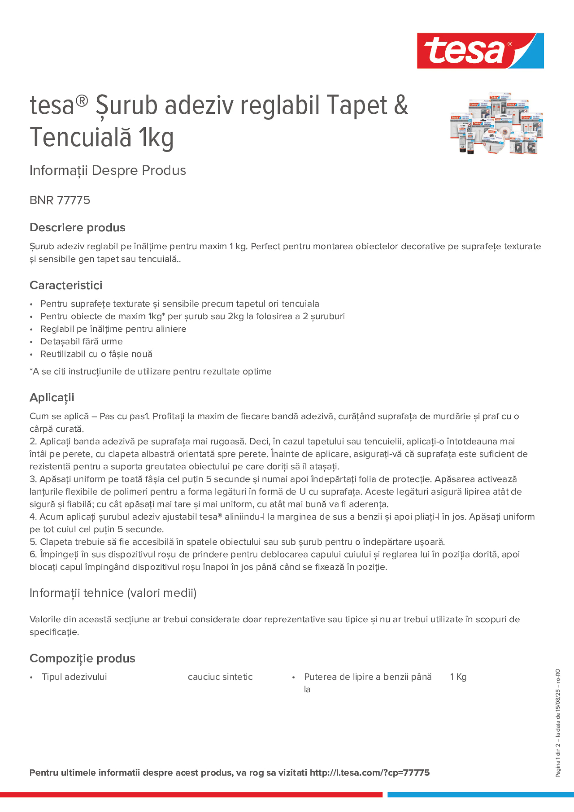 Product information_tesa® 77775_ro-RO