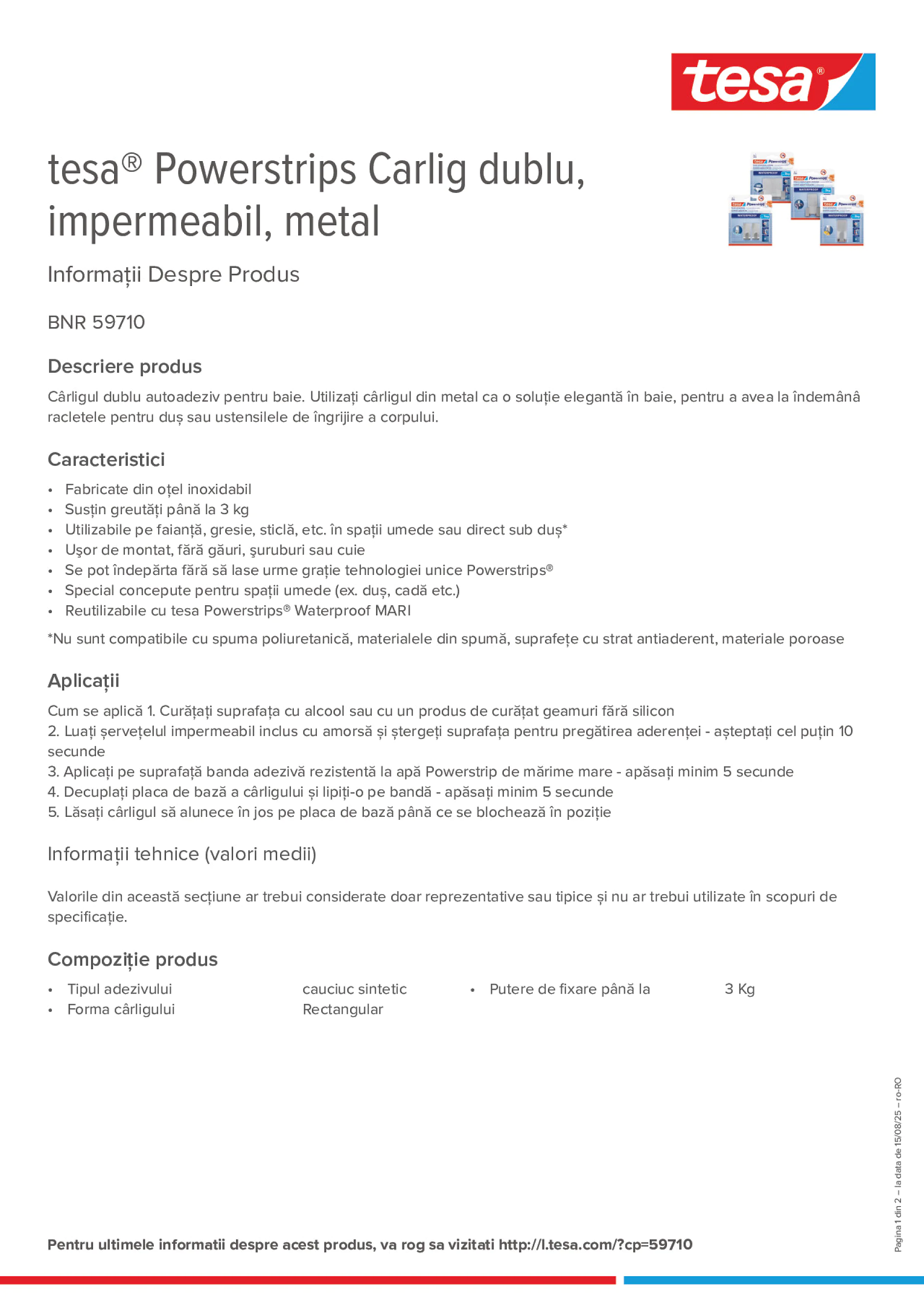 Product information_tesa® Powerstrips 59710_ro-RO