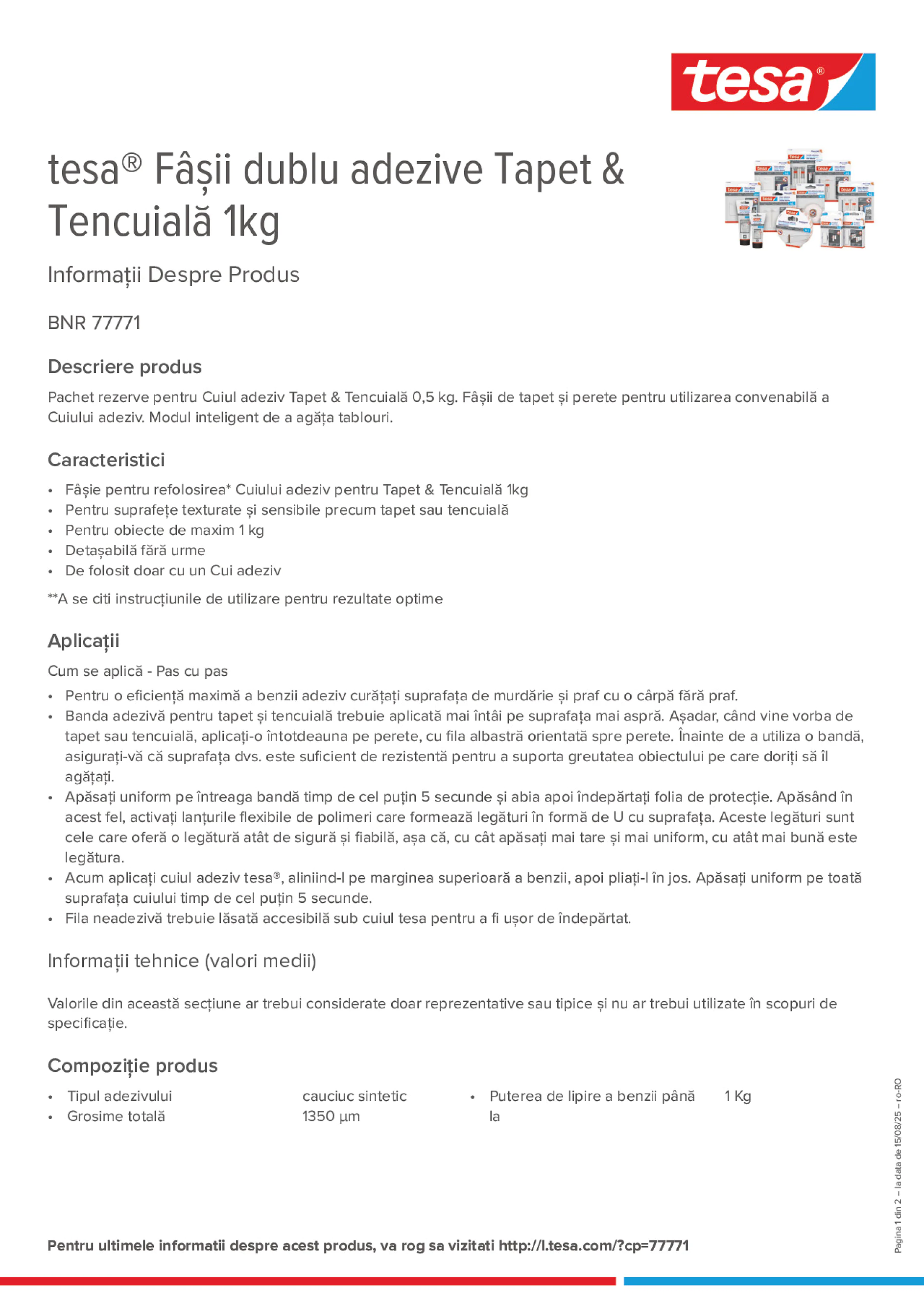 Product information_tesa® 77771_ro-RO