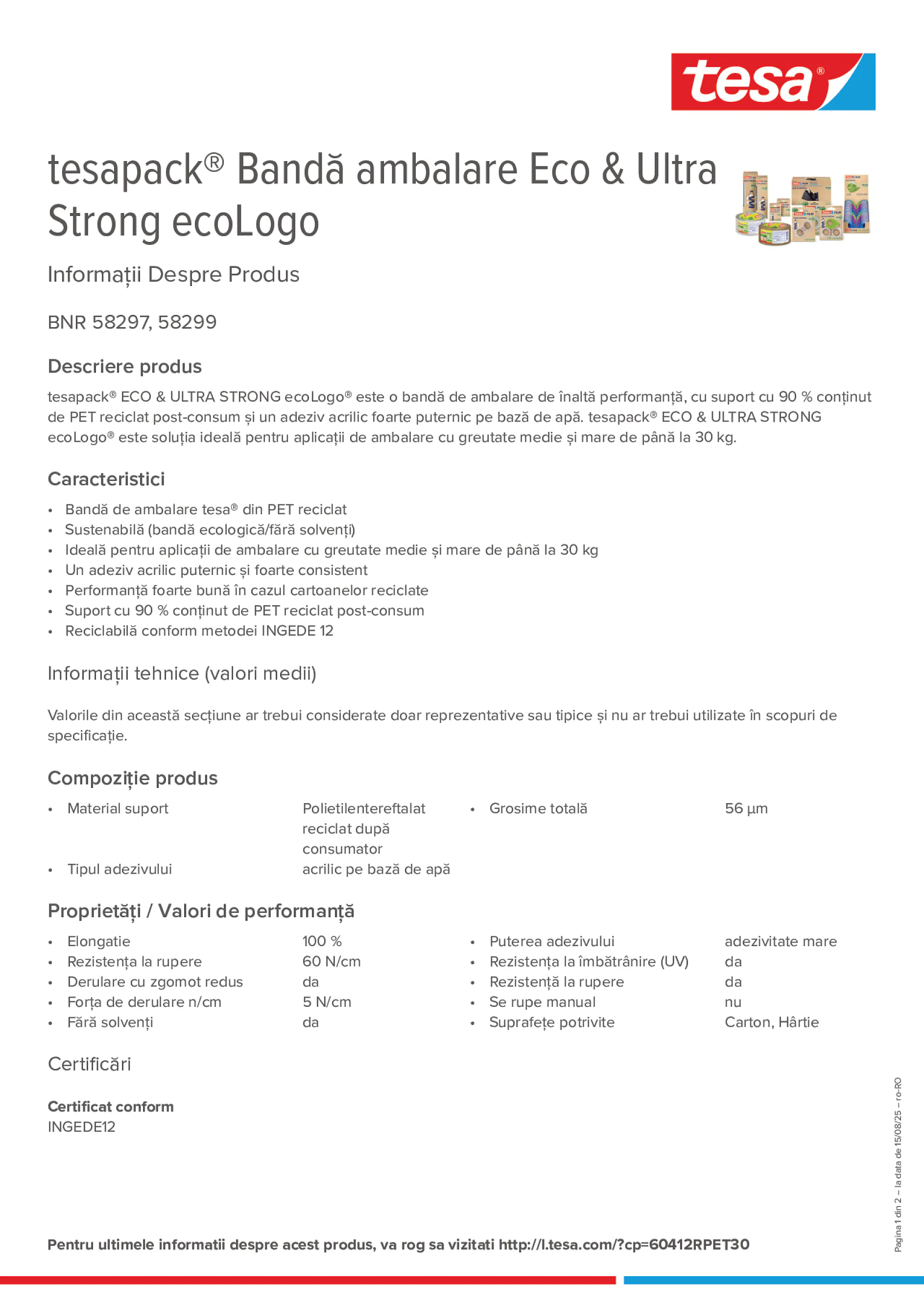 Product information_tesapack® 58297_ro-RO