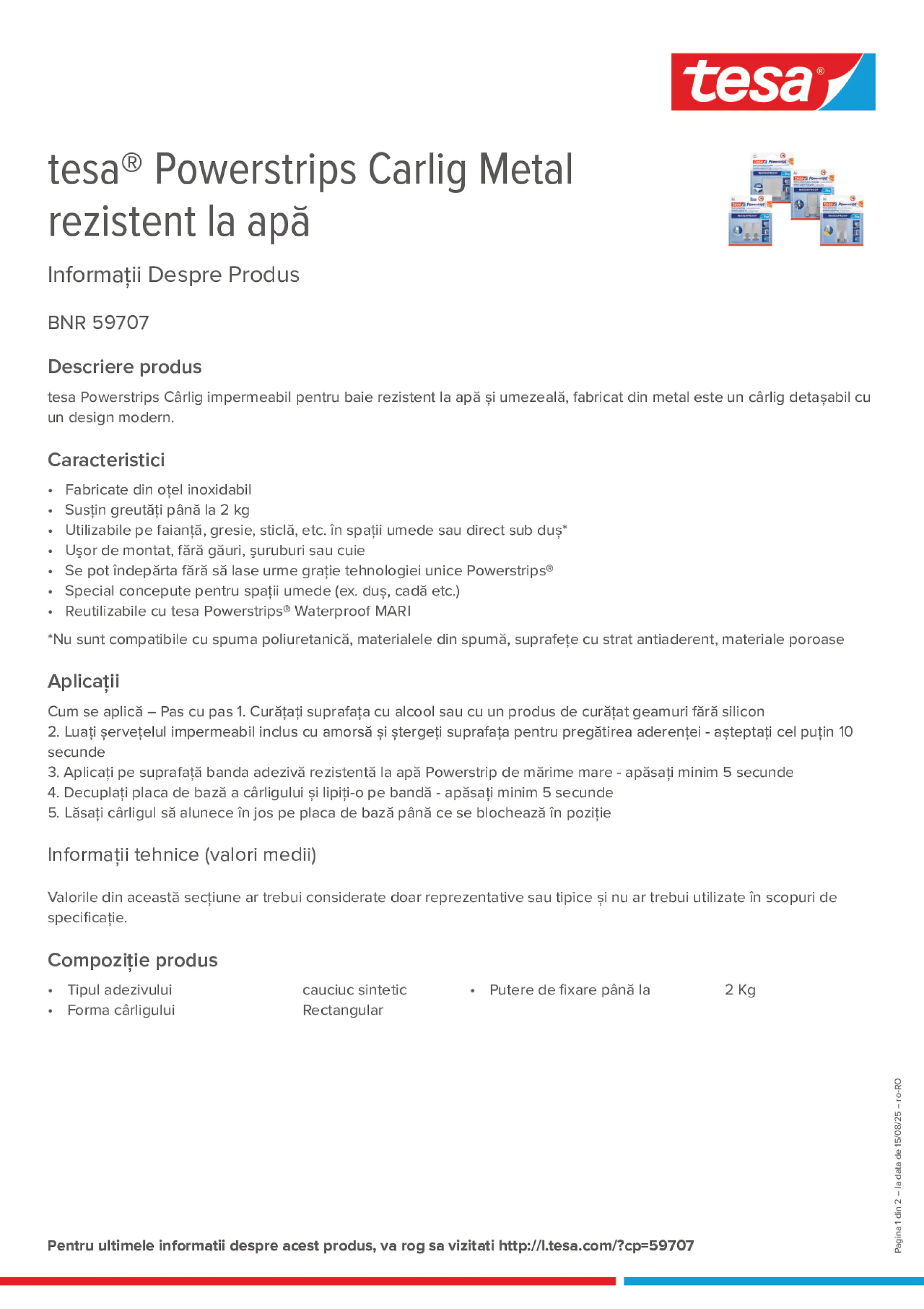 Product information_tesa® Powerstrips 59707_ro-RO