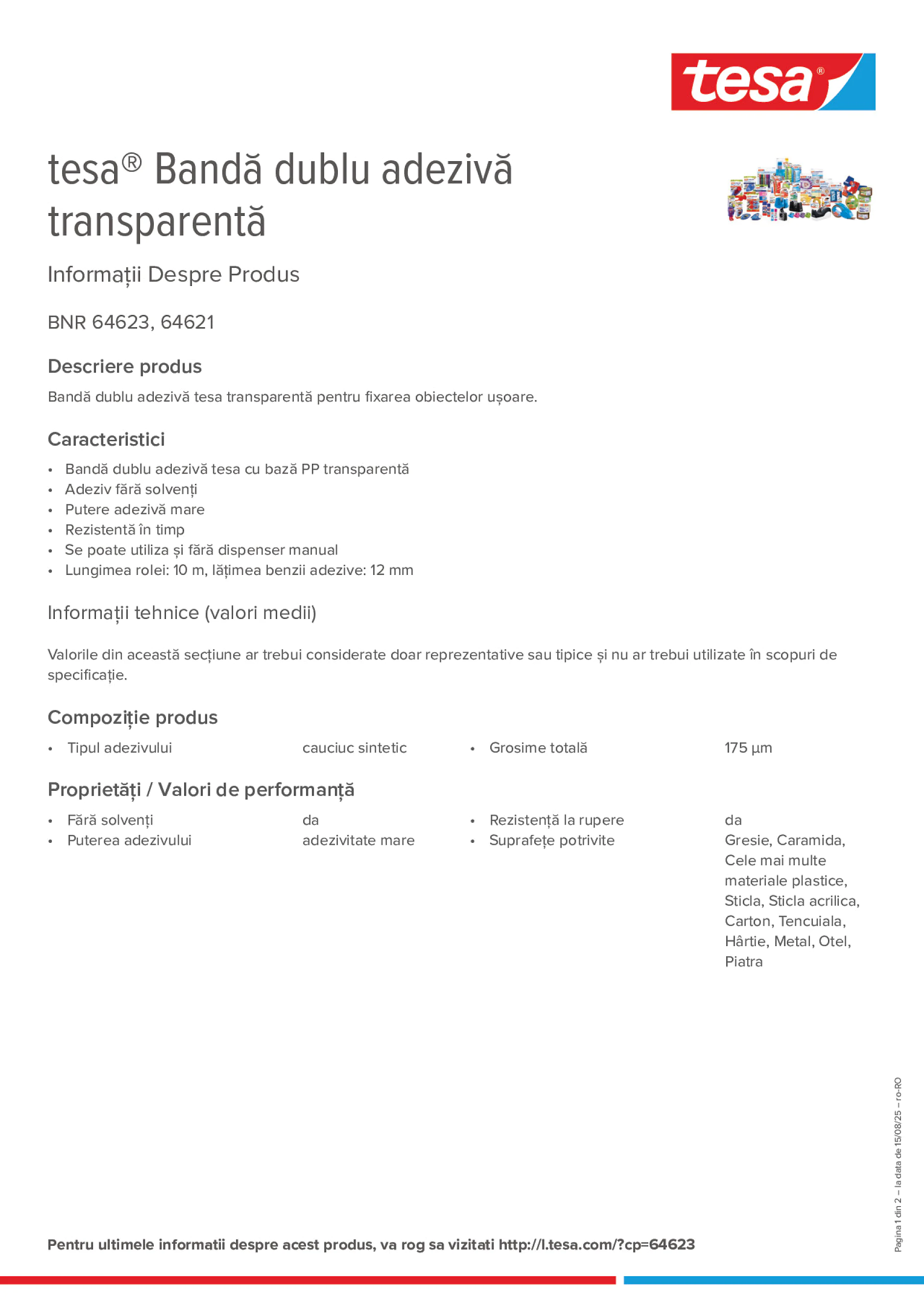Product information_tesa® 64621_ro-RO